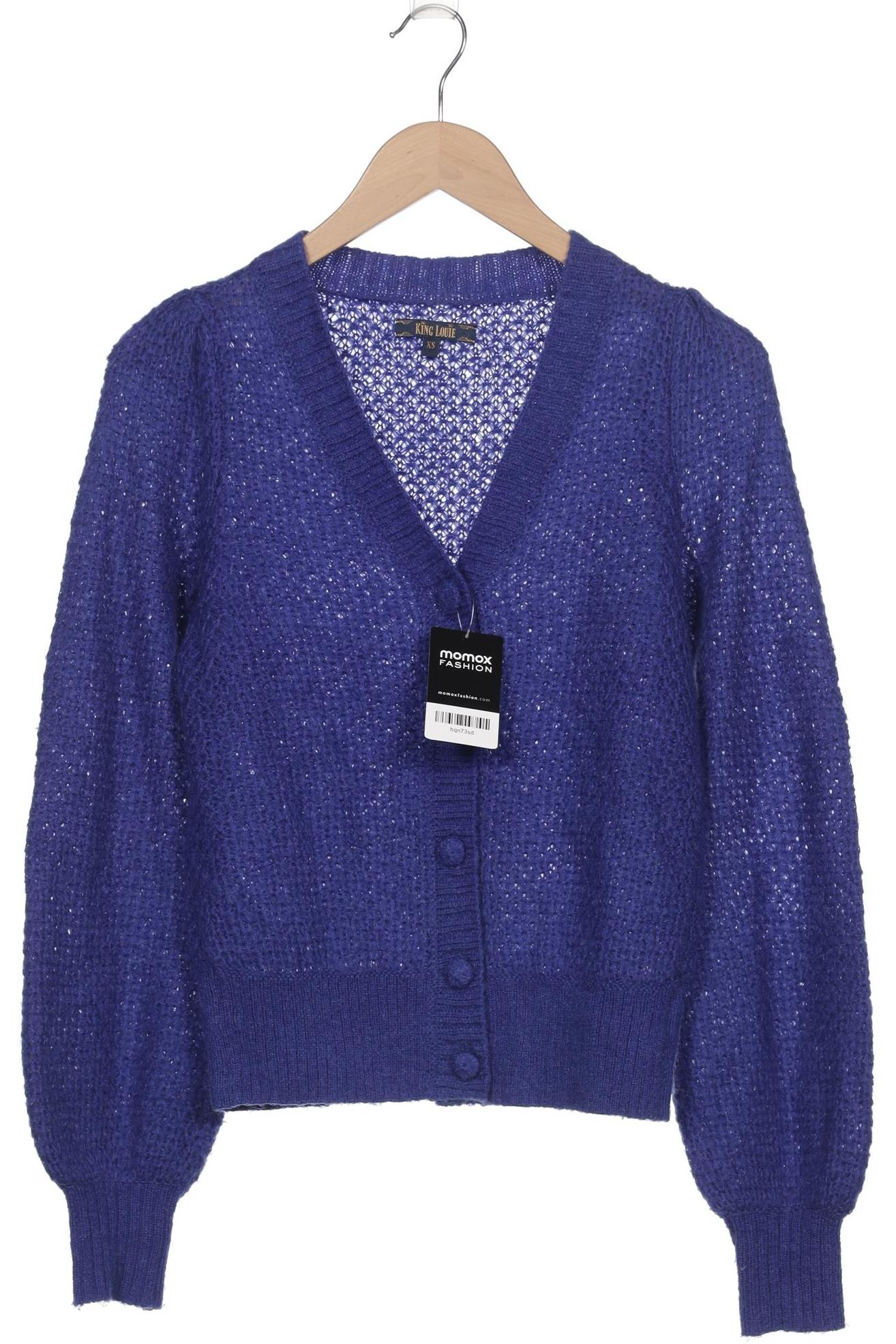

King Louie Damen Strickjacke, marineblau, Gr. 34