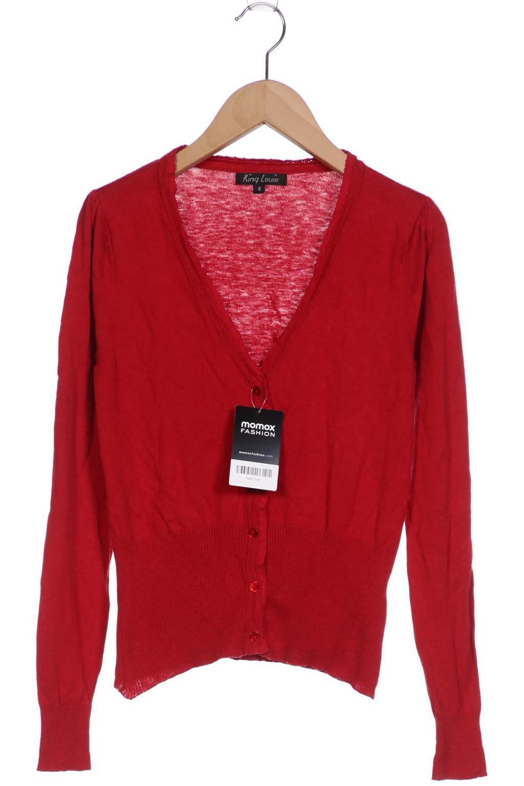 

King Louie Damen Strickjacke, rot, Gr. 36