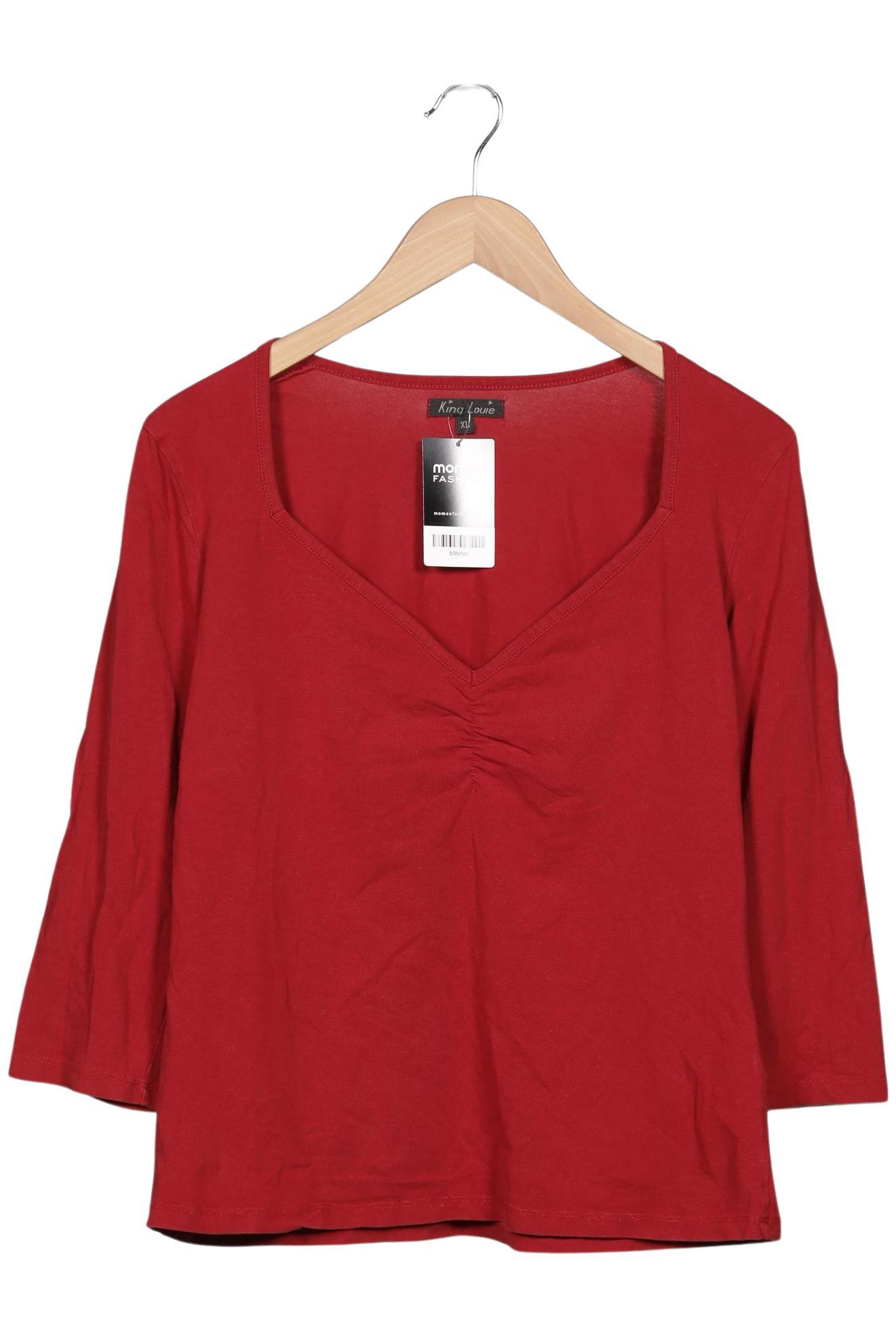 

King Louie Damen Langarmshirt, rot, Gr. 44