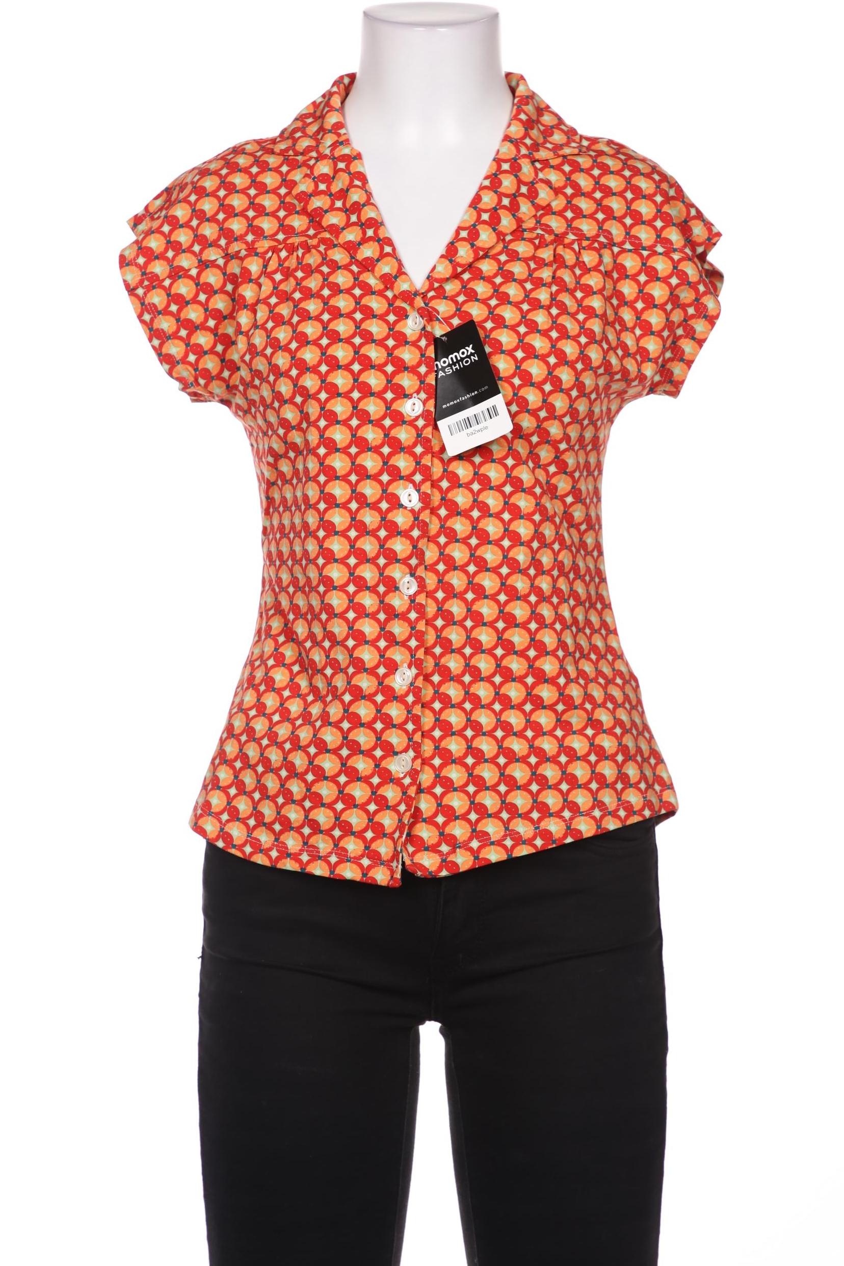 

King Louie Damen Bluse, rot, Gr. 36
