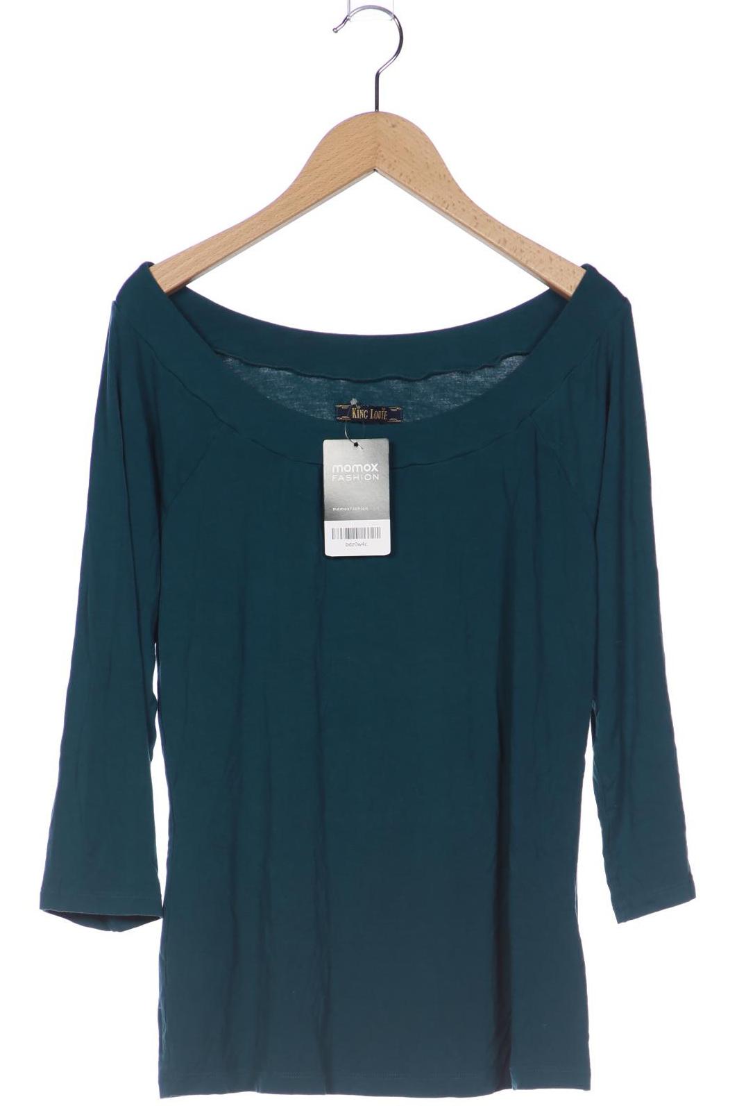 

King Louie Damen Langarmshirt, türkis, Gr. 42