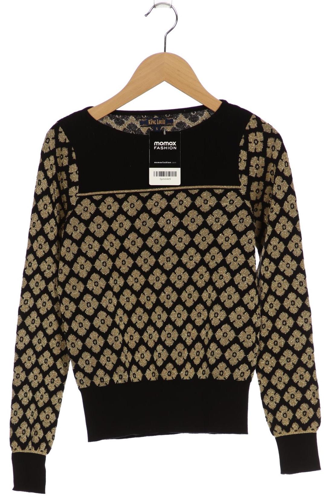 

King Louie Damen Pullover, schwarz, Gr. 36