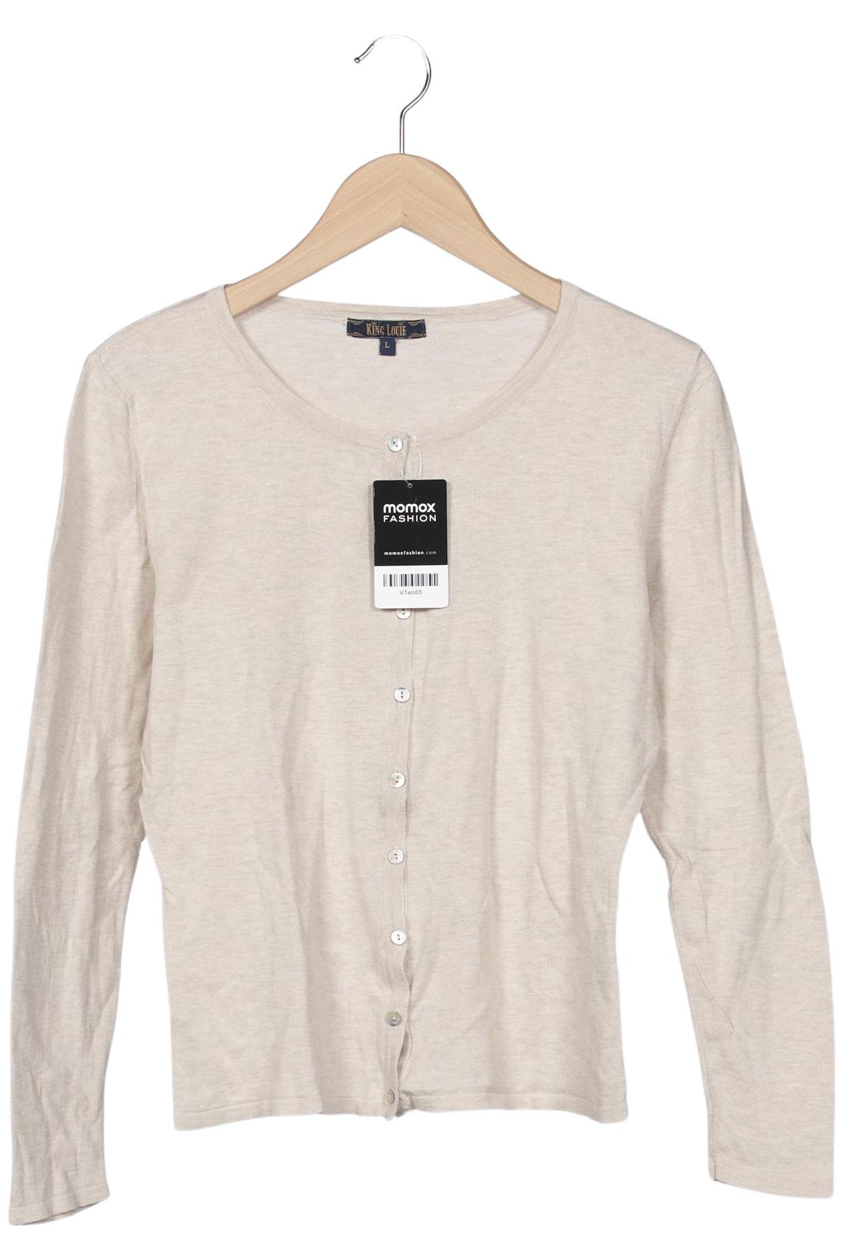 

King Louie Damen Strickjacke, beige, Gr. 42
