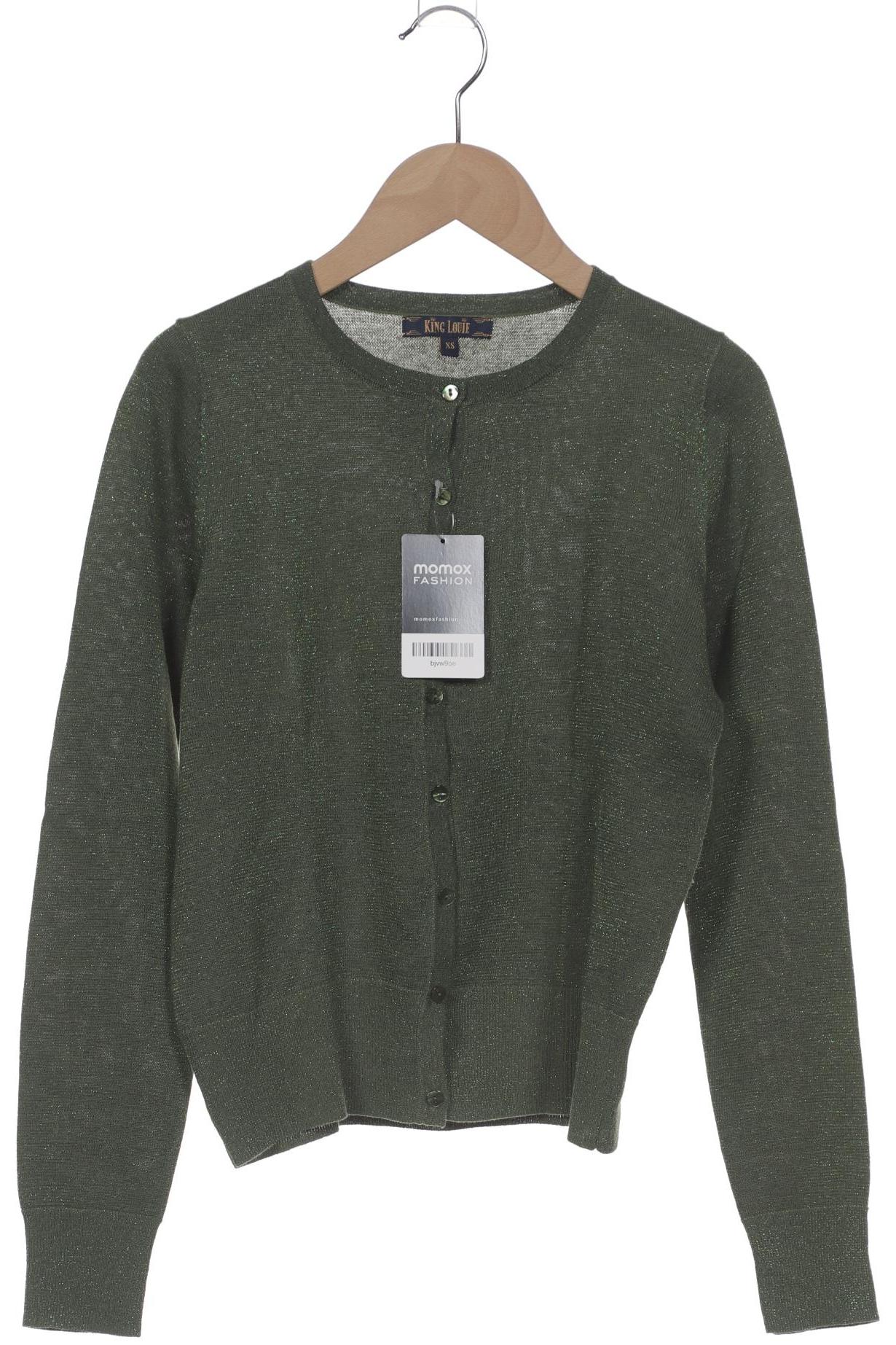 

King Louie Damen Strickjacke, grün, Gr. 34