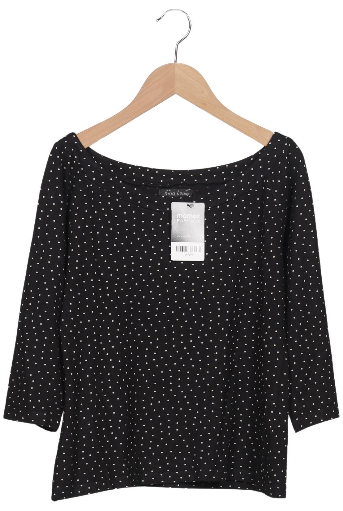 

King Louie Damen Langarmshirt, schwarz, Gr. 38