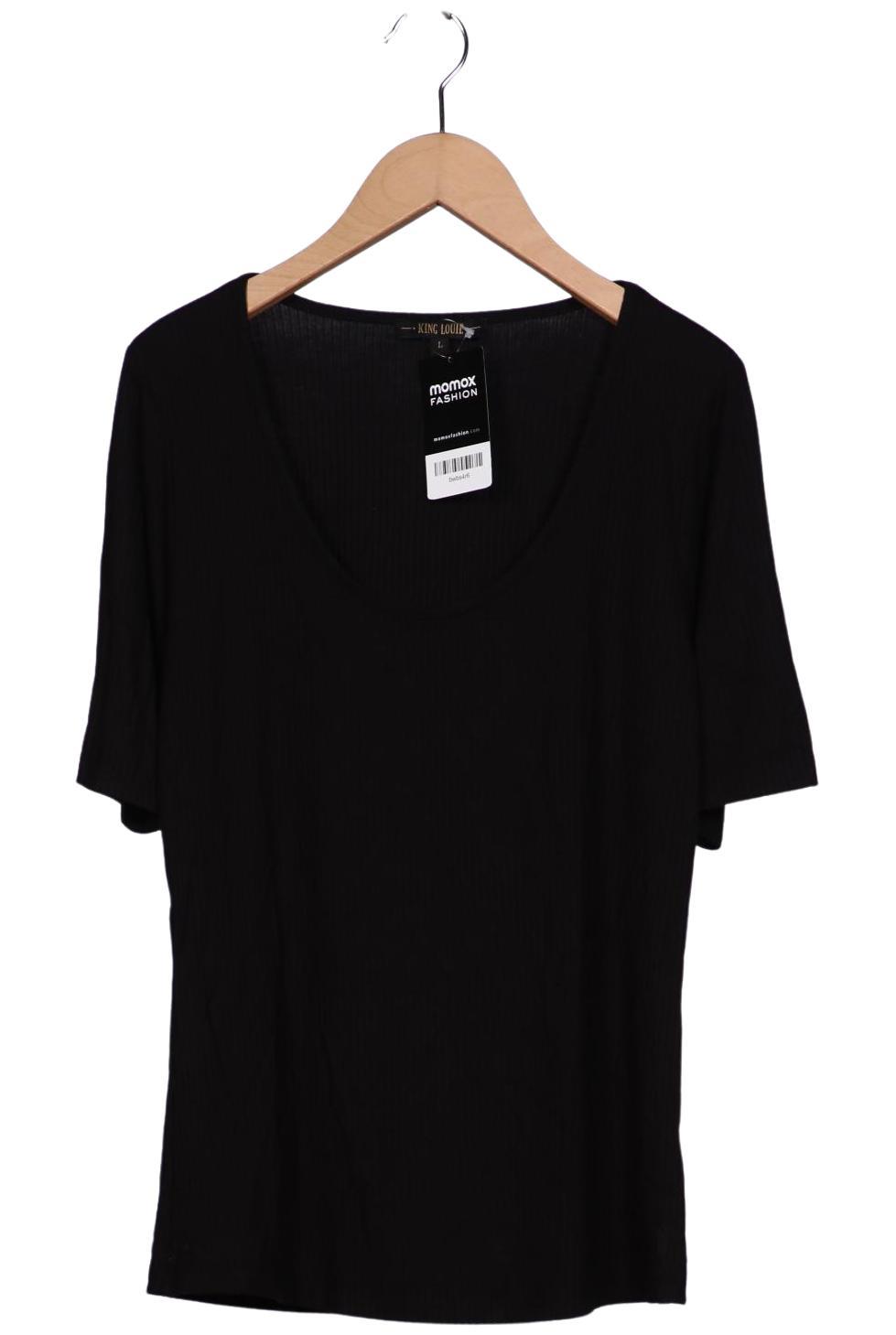 

King Louie Damen T-Shirt, schwarz, Gr. 42