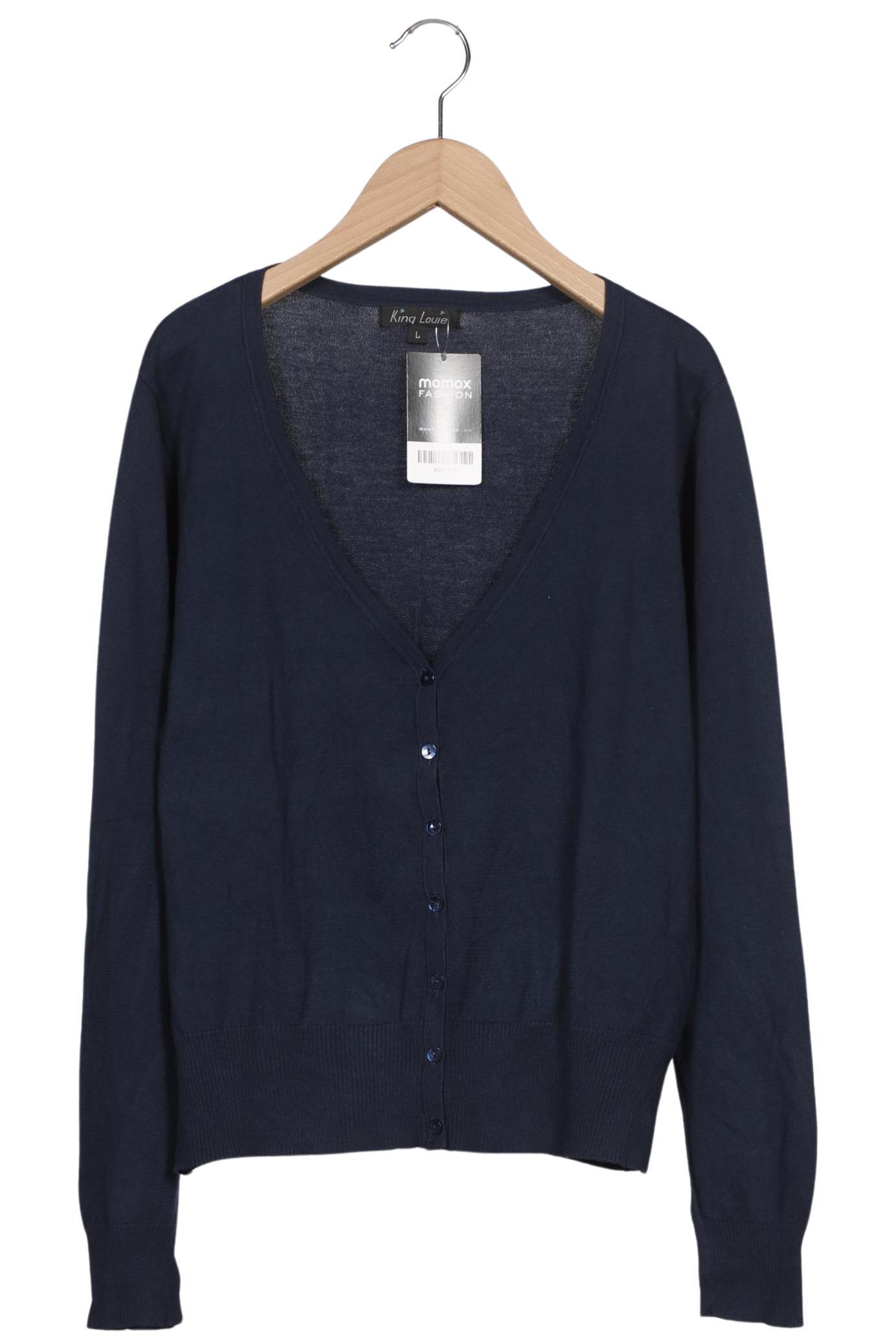 

King Louie Damen Strickjacke, marineblau, Gr. 42