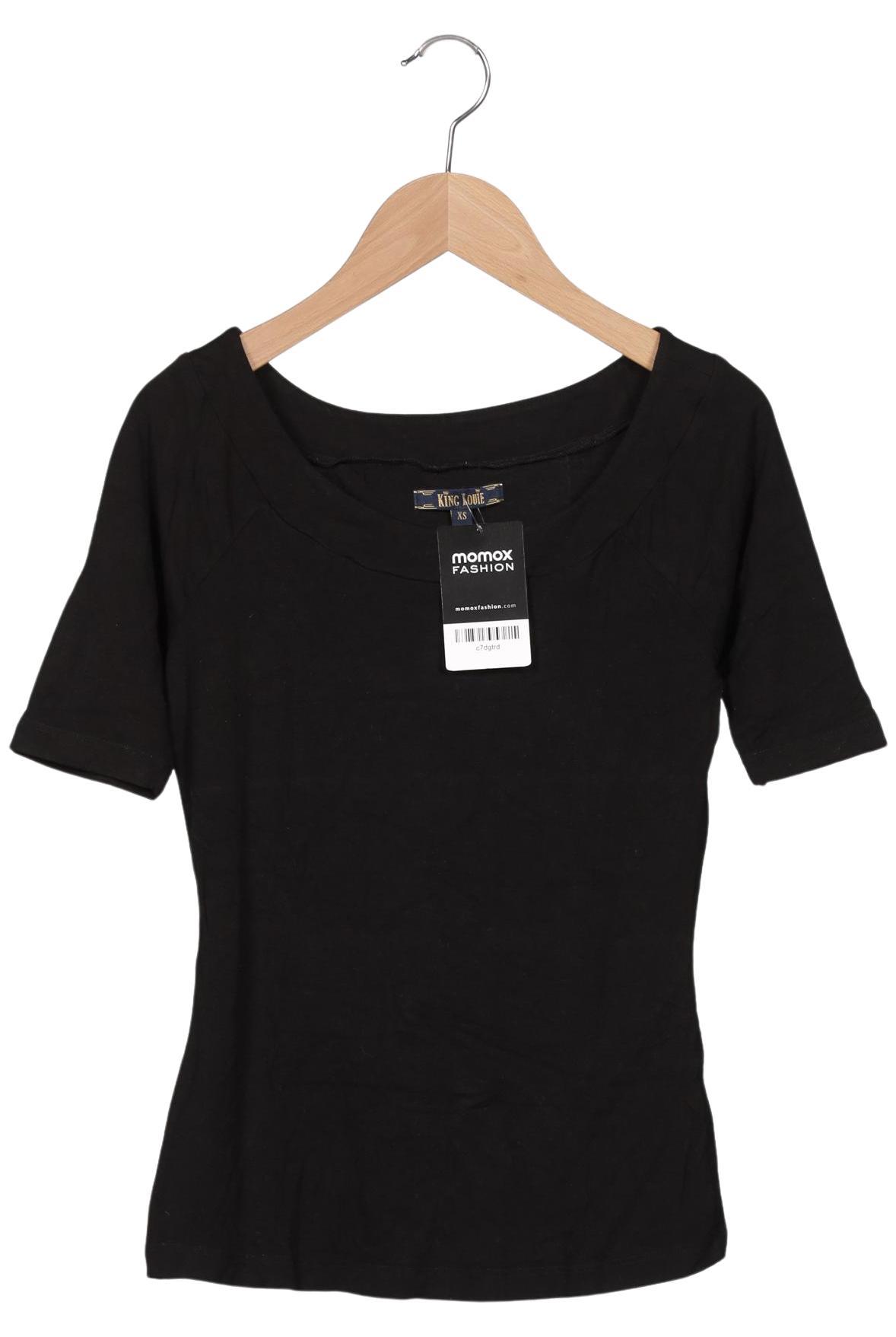 

King Louie Damen T-Shirt, schwarz, Gr. 34
