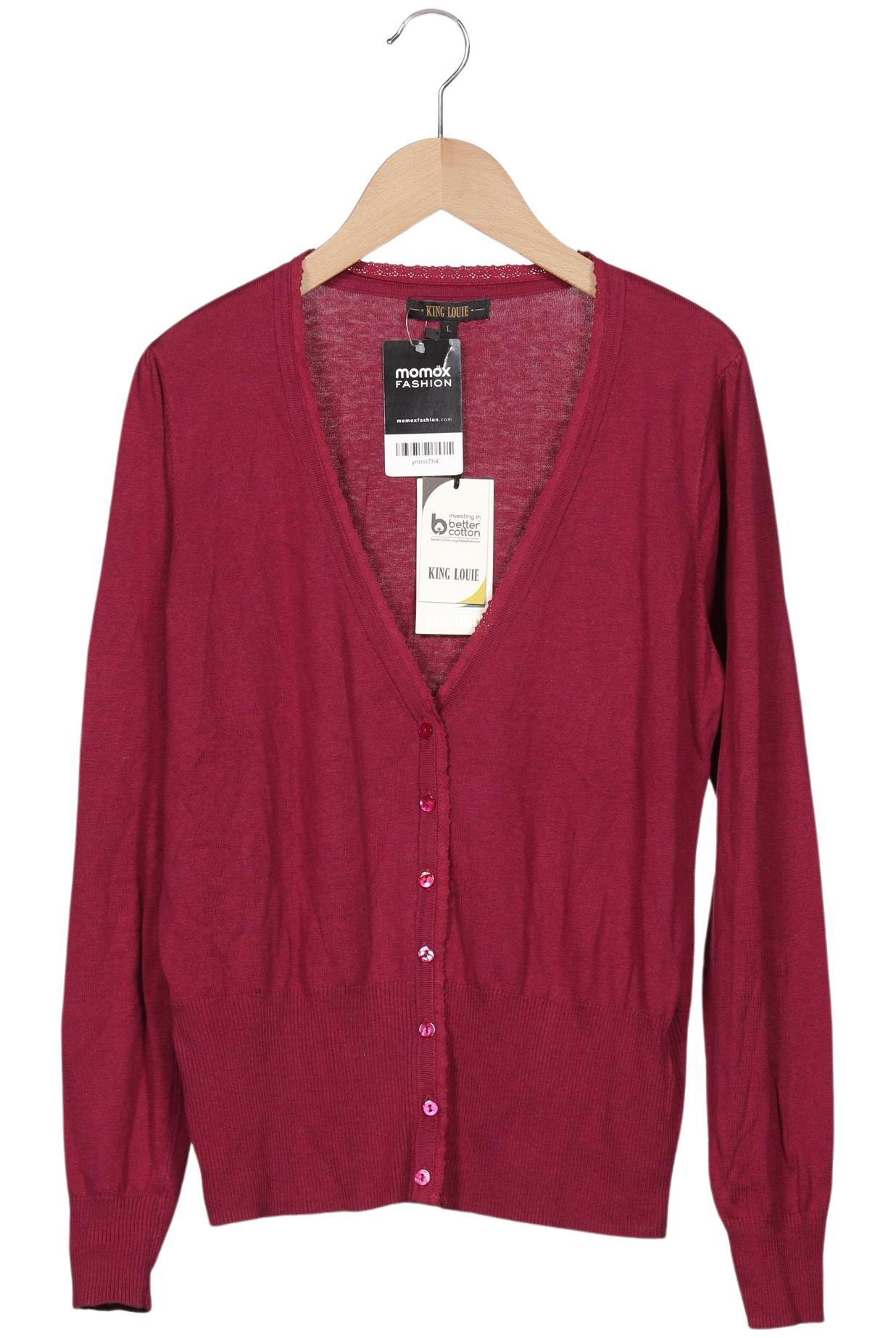 

King Louie Damen Strickjacke, bordeaux, Gr. 42