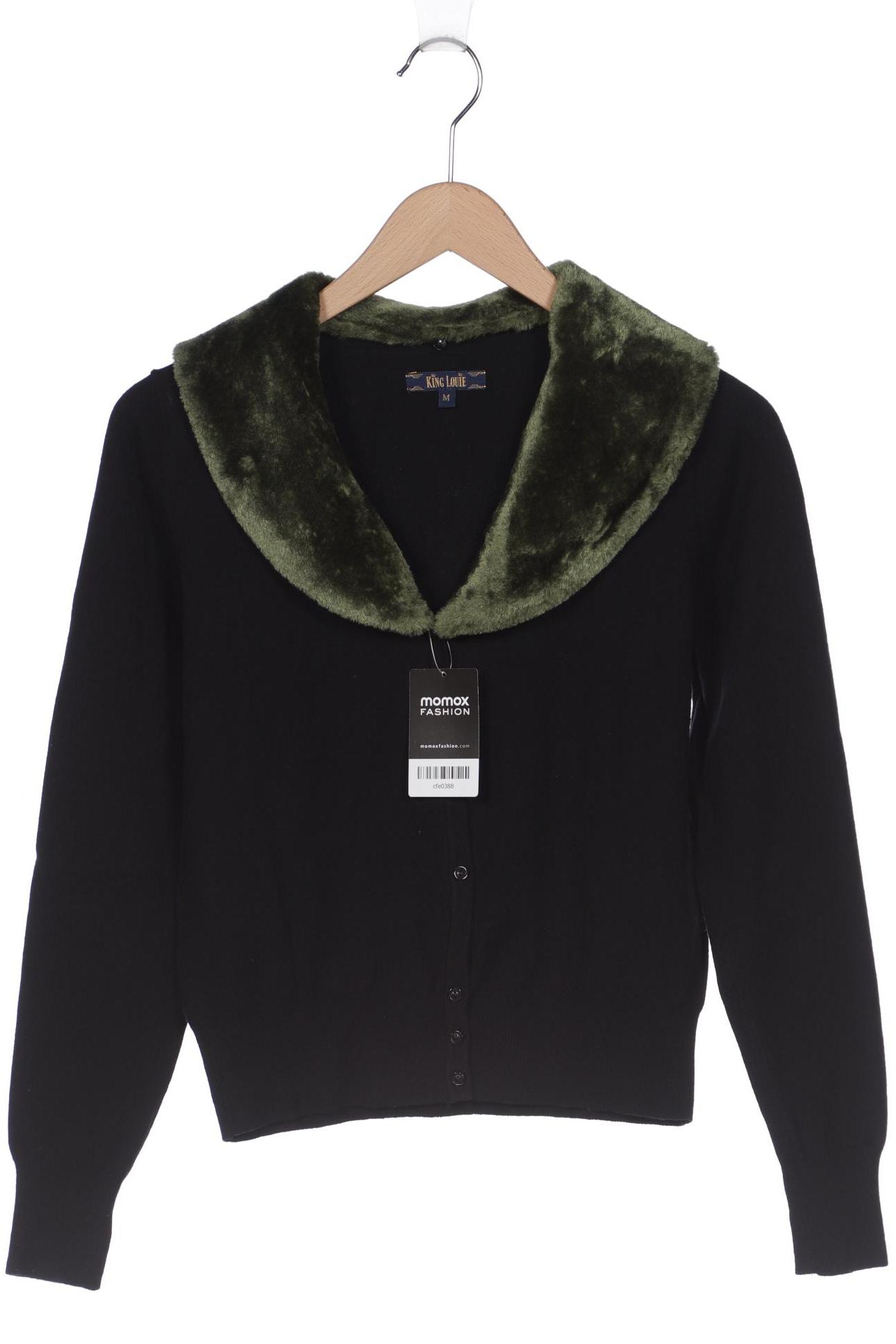 

King Louie Damen Strickjacke, schwarz, Gr. 38