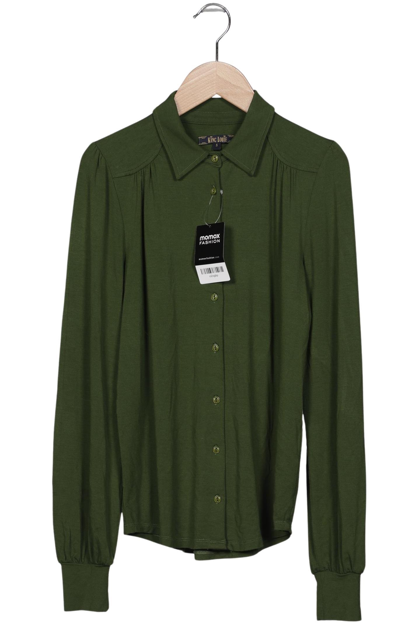 

King Louie Damen Bluse, grün, Gr. 36