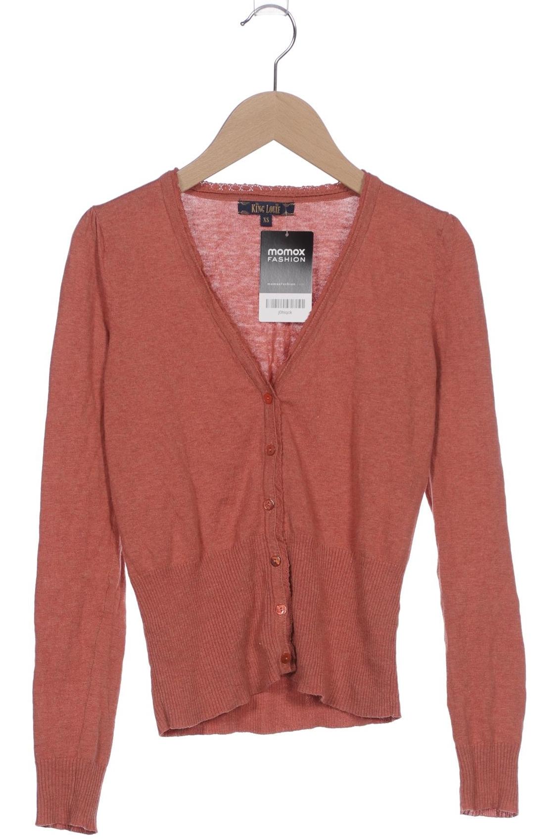 

King Louie Damen Strickjacke, orange, Gr. 34