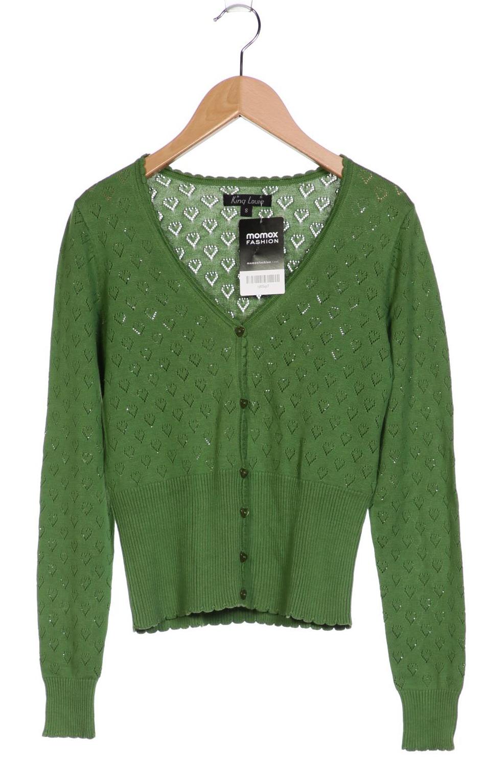 

King Louie Damen Strickjacke, grün, Gr. 36