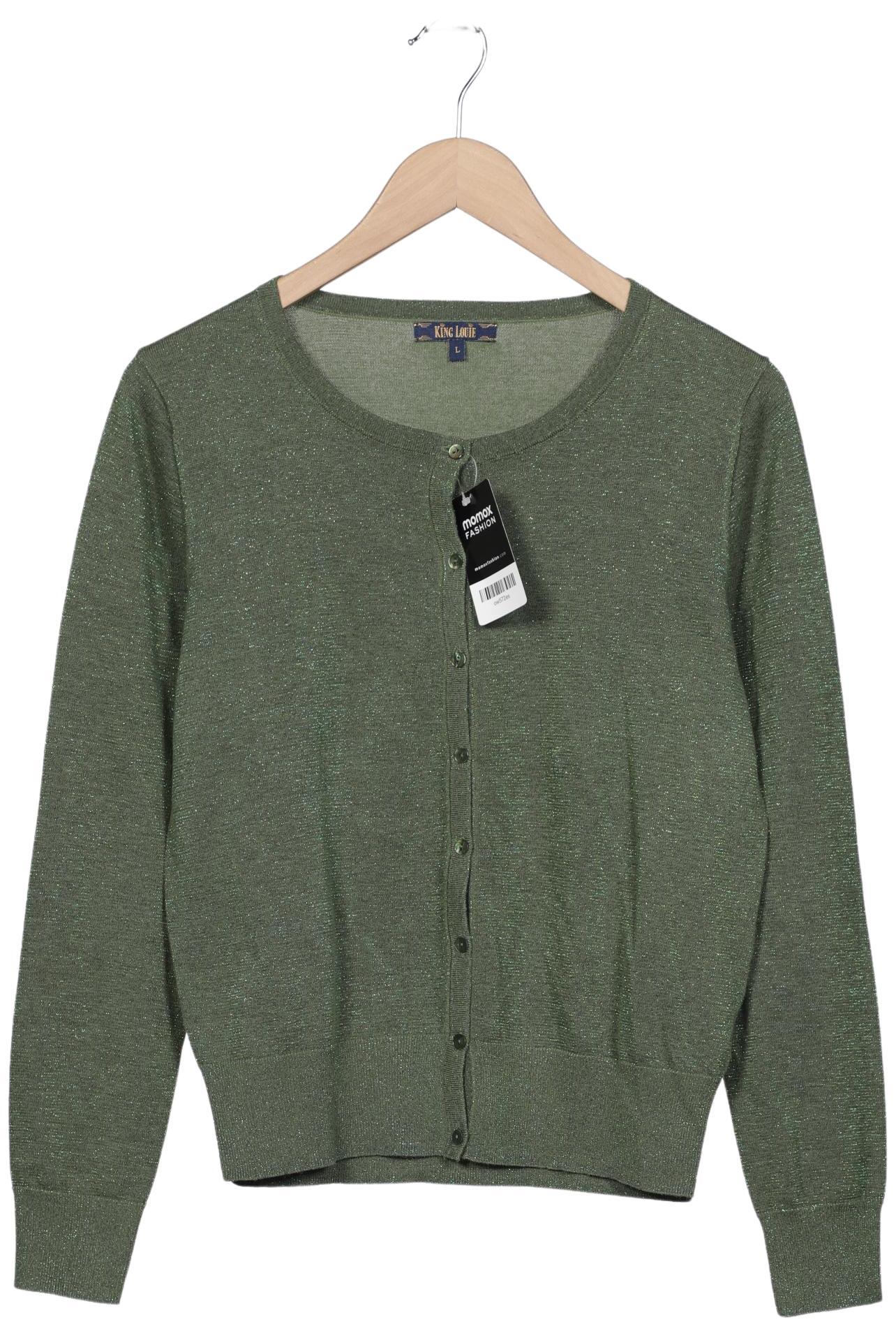 

King Louie Damen Strickjacke, grün, Gr. 42