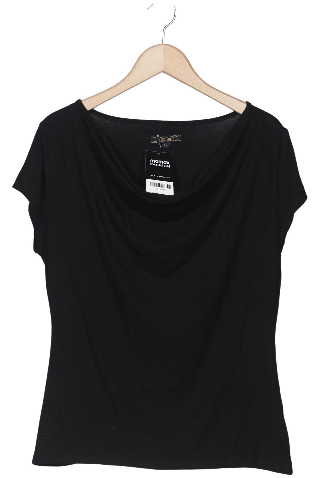 

King Louie Damen T-Shirt, schwarz, Gr. 44