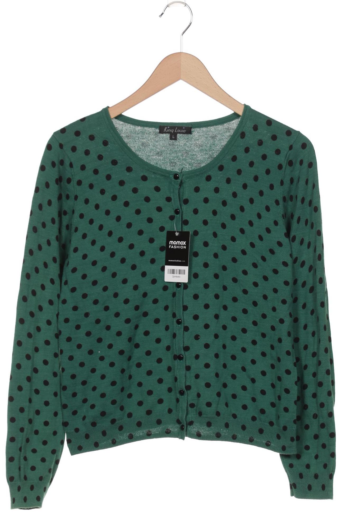 

King Louie Damen Strickjacke, türkis, Gr. 42