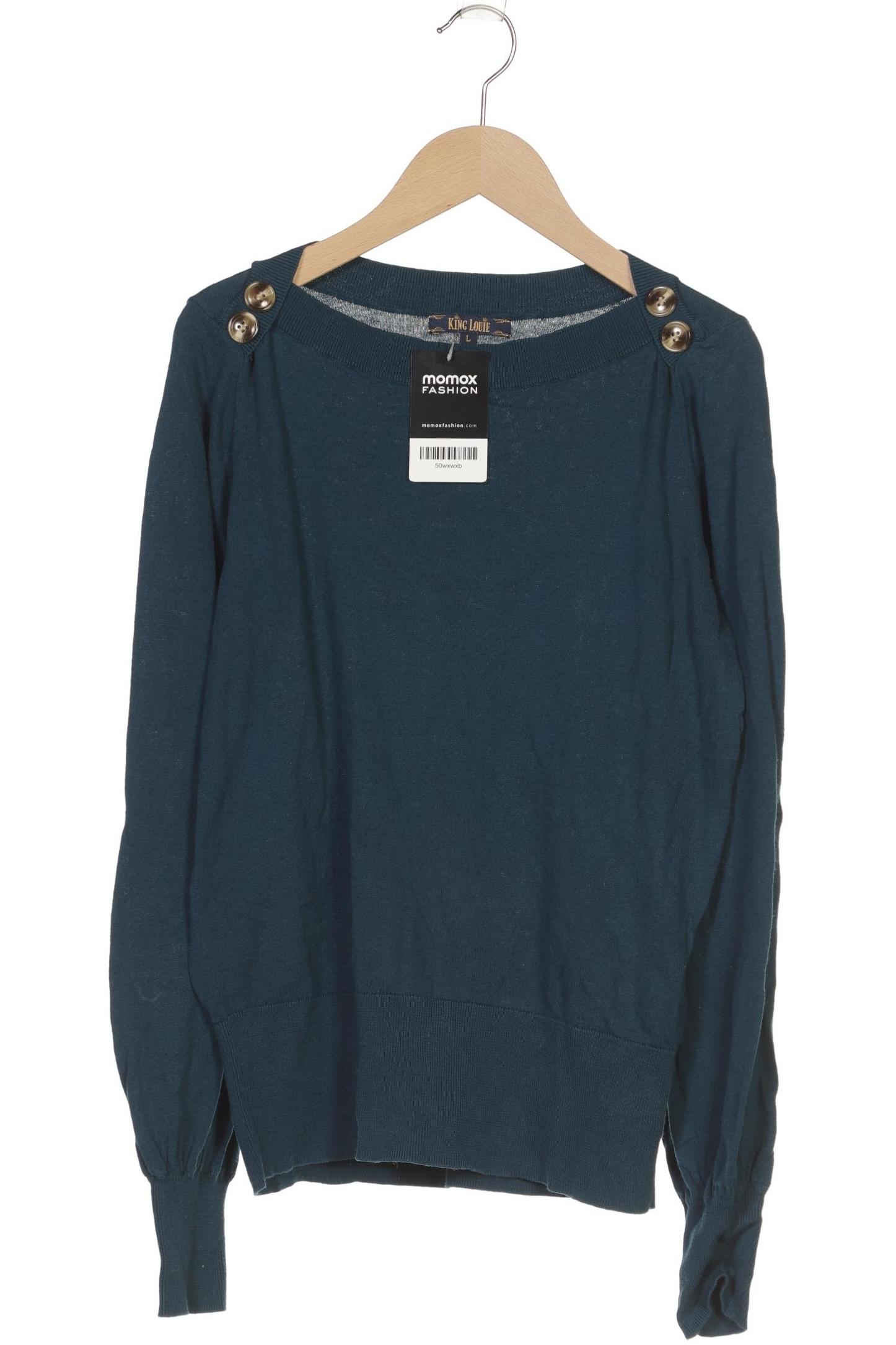 

King Louie Damen Pullover, blau, Gr. 42