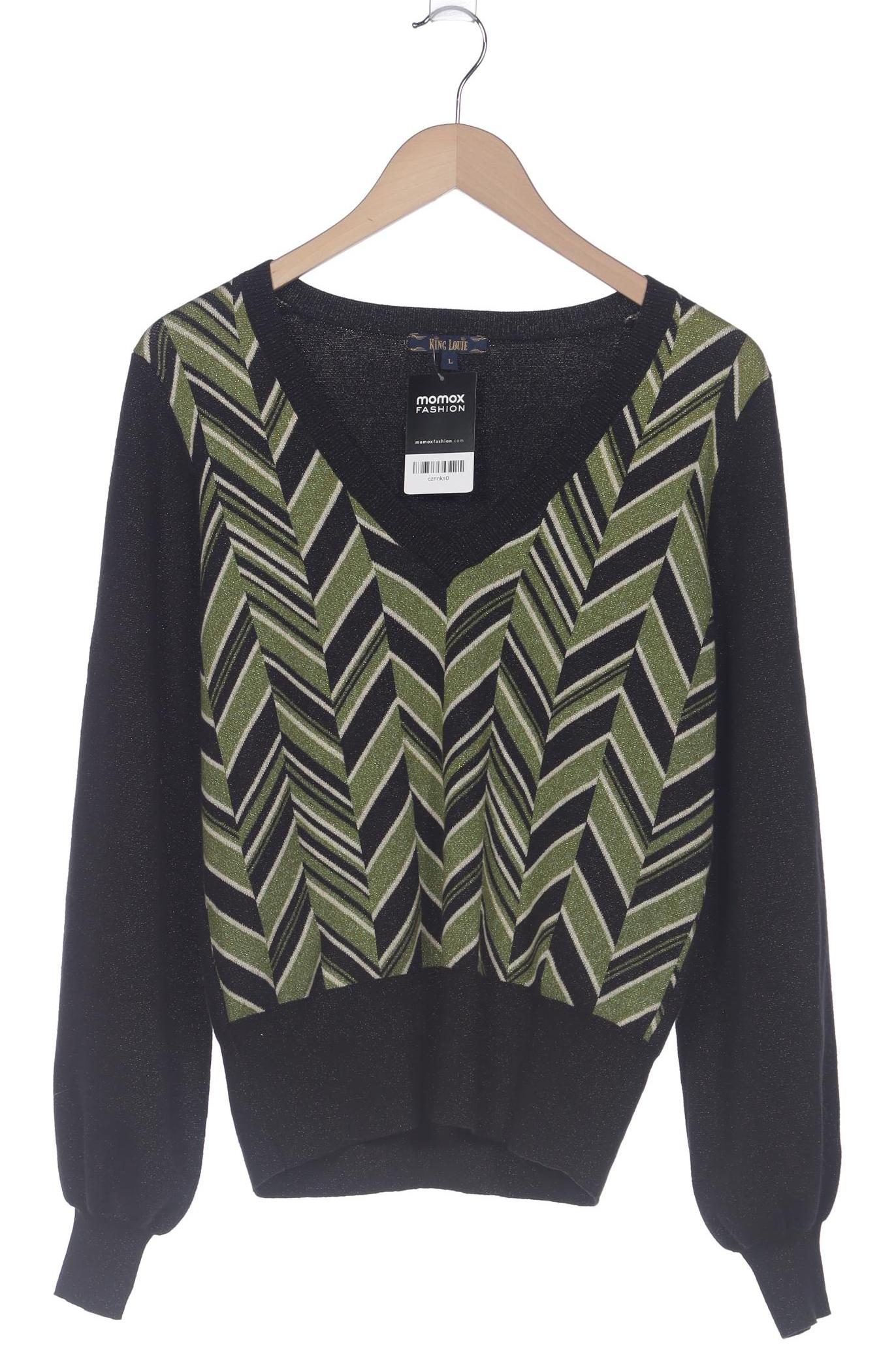 

King Louie Damen Pullover, schwarz, Gr. 42