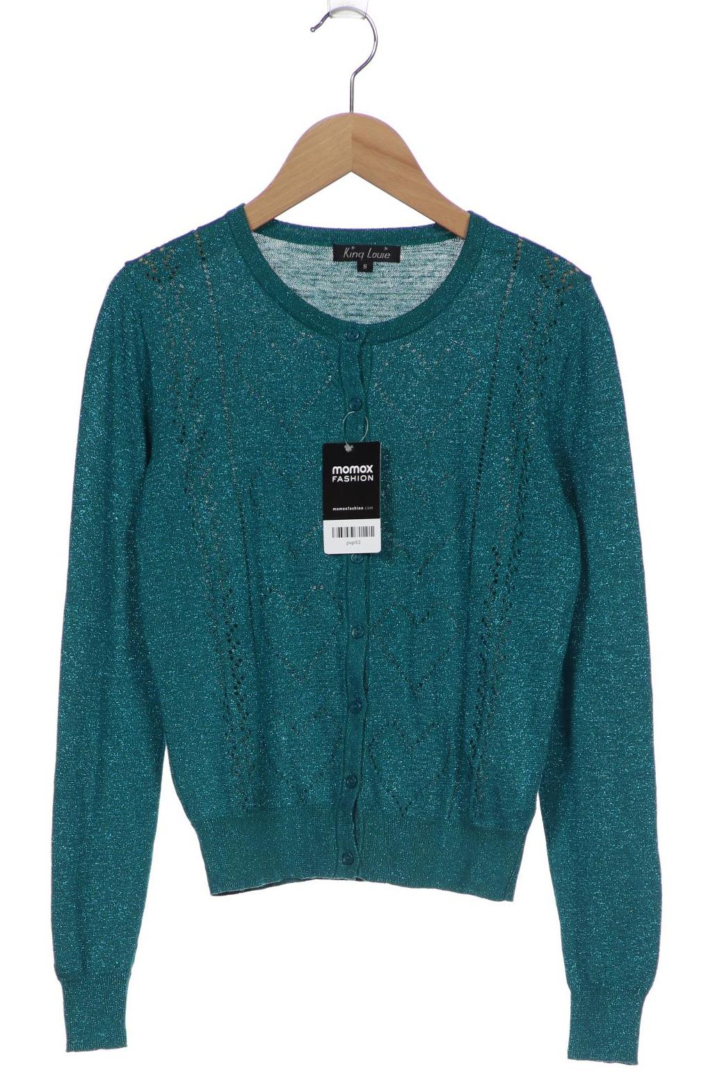 

King Louie Damen Strickjacke, grün, Gr. 36