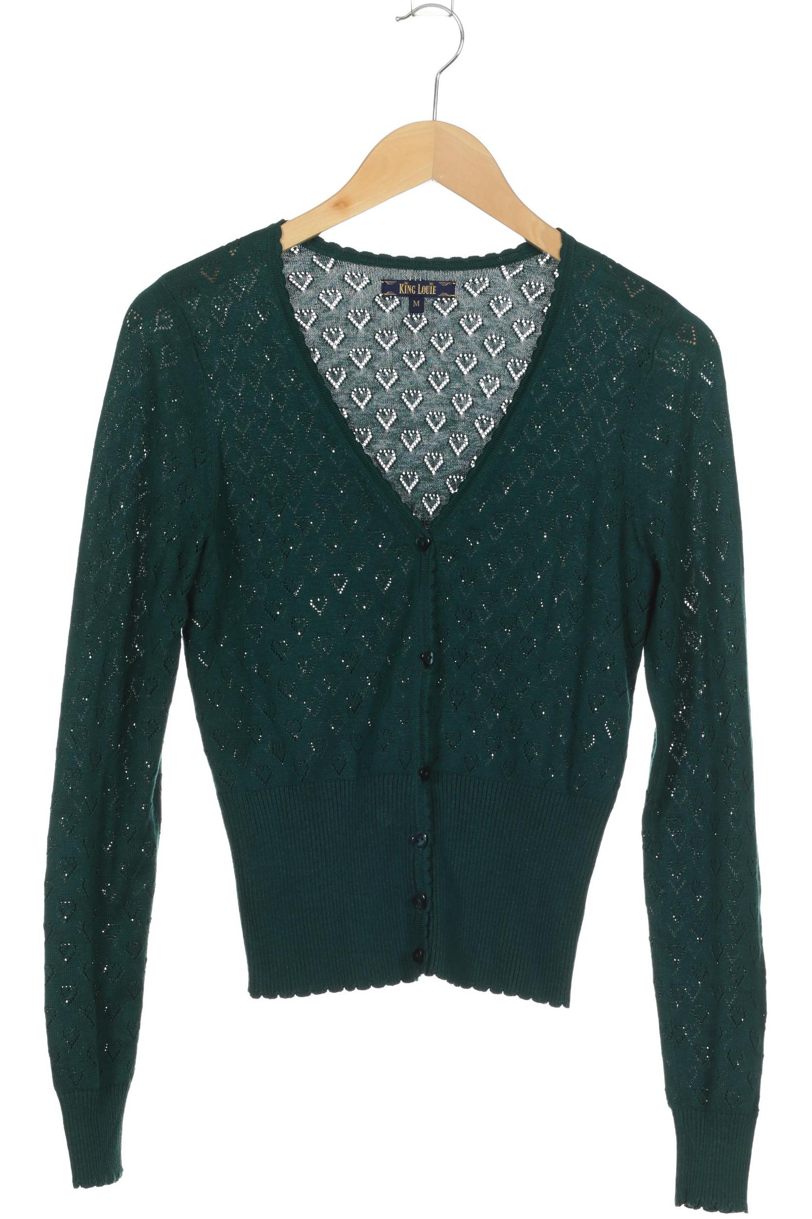 

King Louie Damen Strickjacke, türkis, Gr. 38