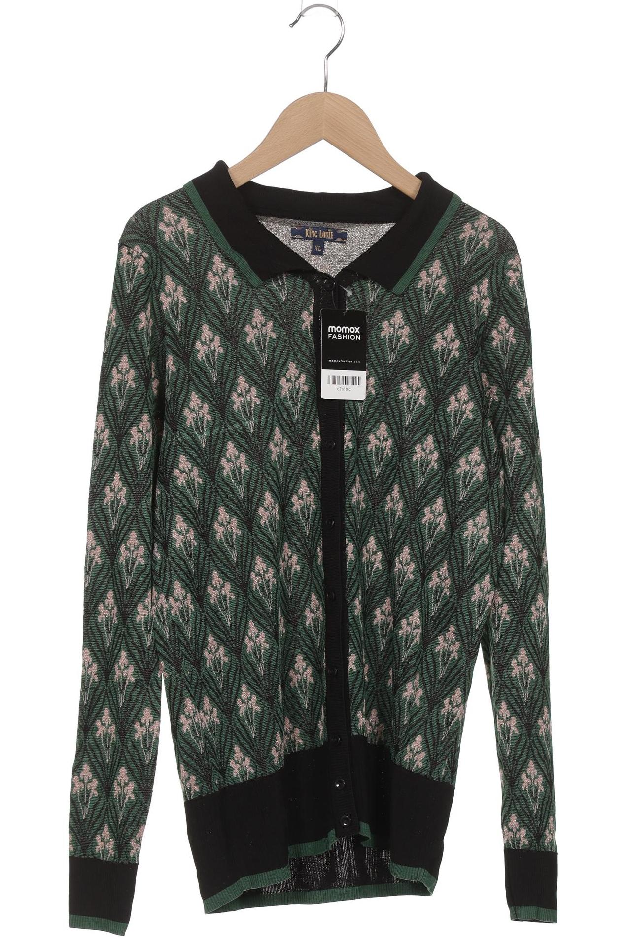 

King Louie Damen Strickjacke, grün, Gr. 44