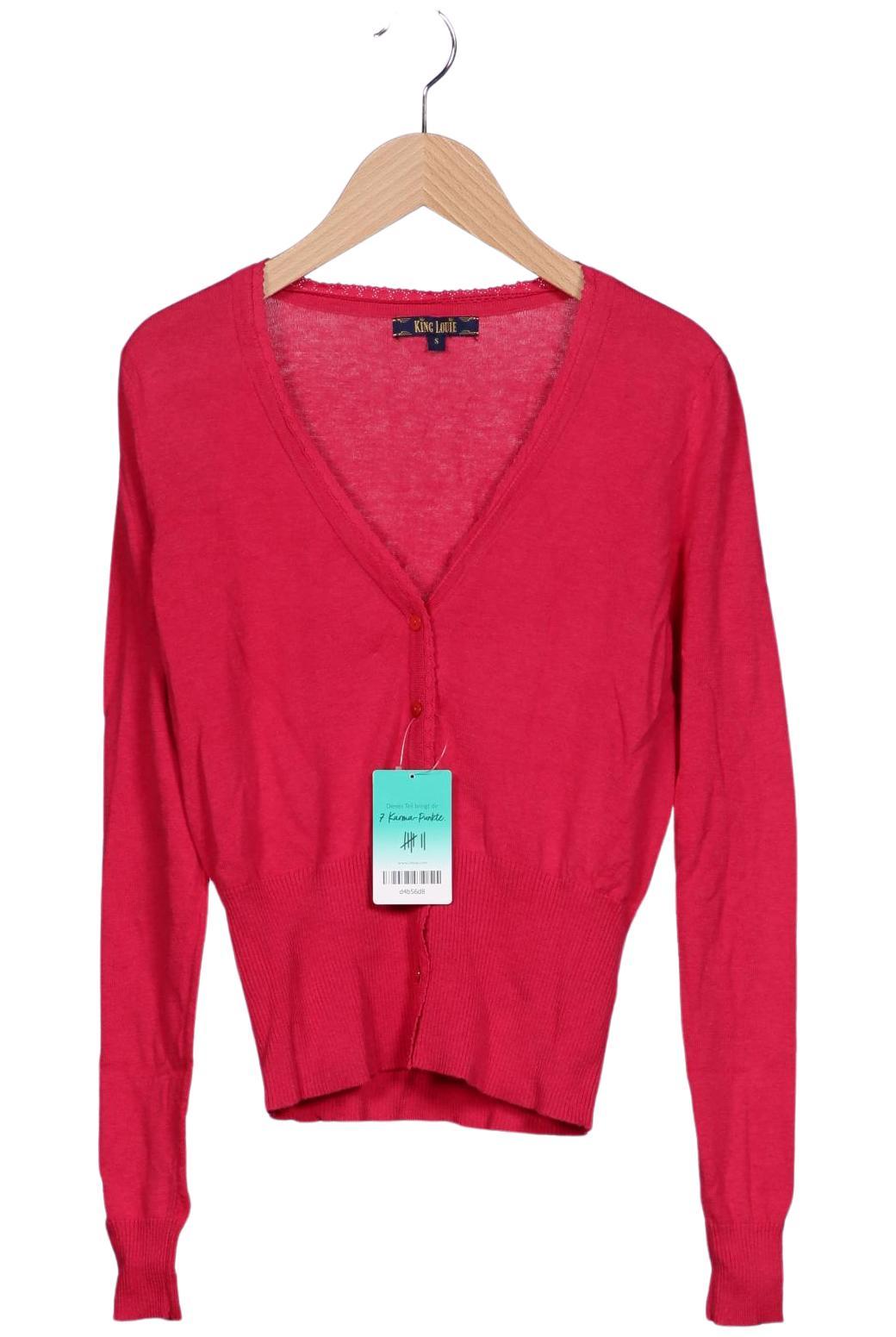 

King Louie Damen Strickjacke, rot, Gr. 36