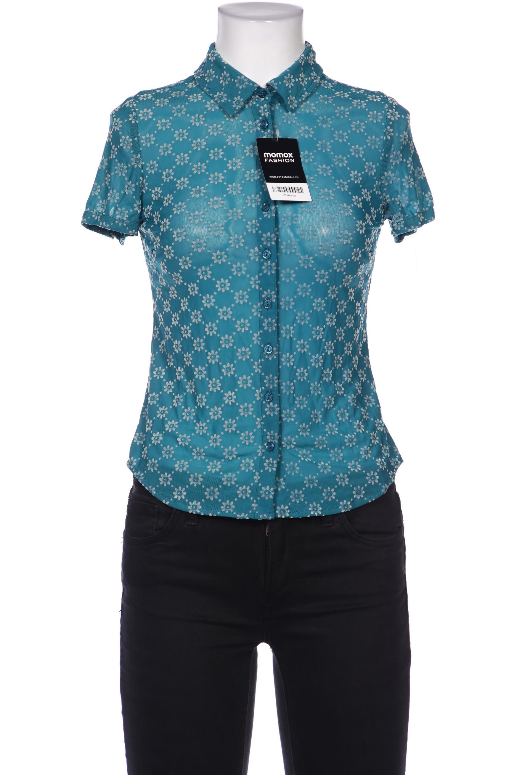 

King Louie Damen Bluse, türkis, Gr. 34