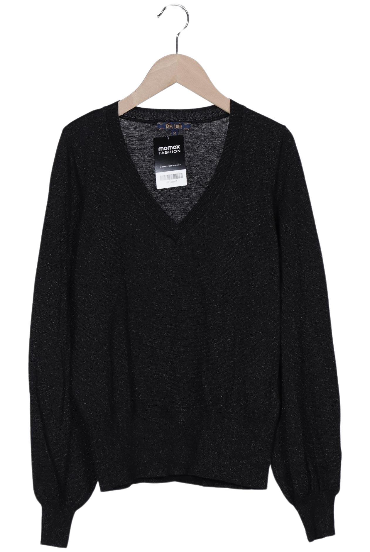 

King Louie Damen Pullover, schwarz, Gr. 38