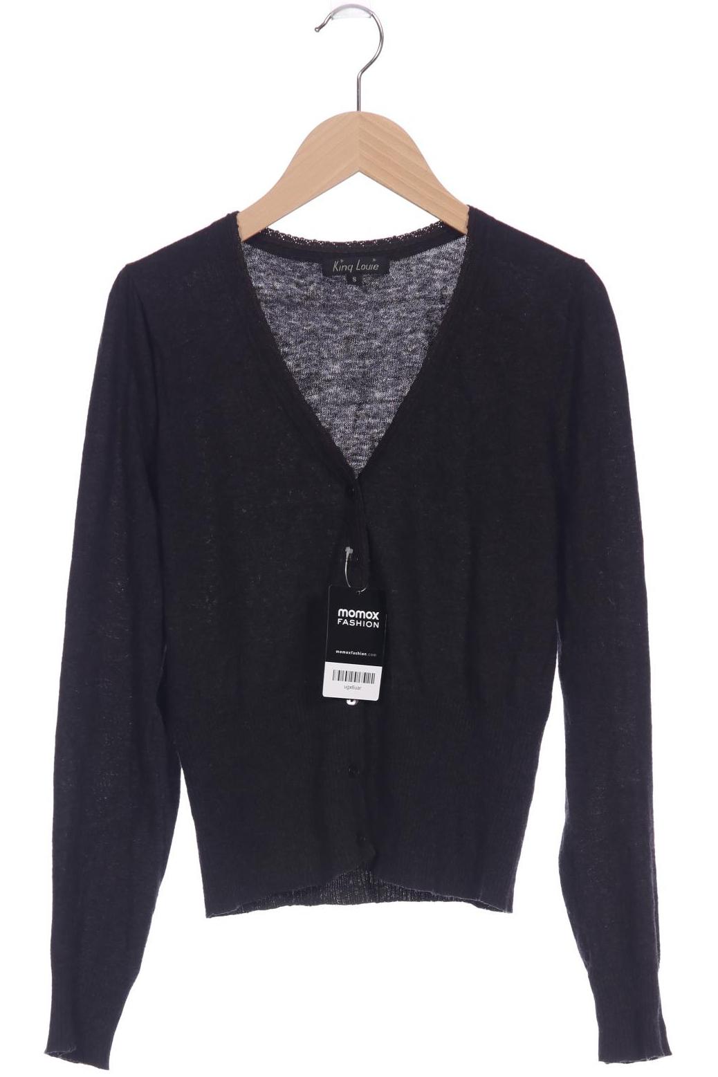 

King Louie Damen Strickjacke, schwarz, Gr. 36