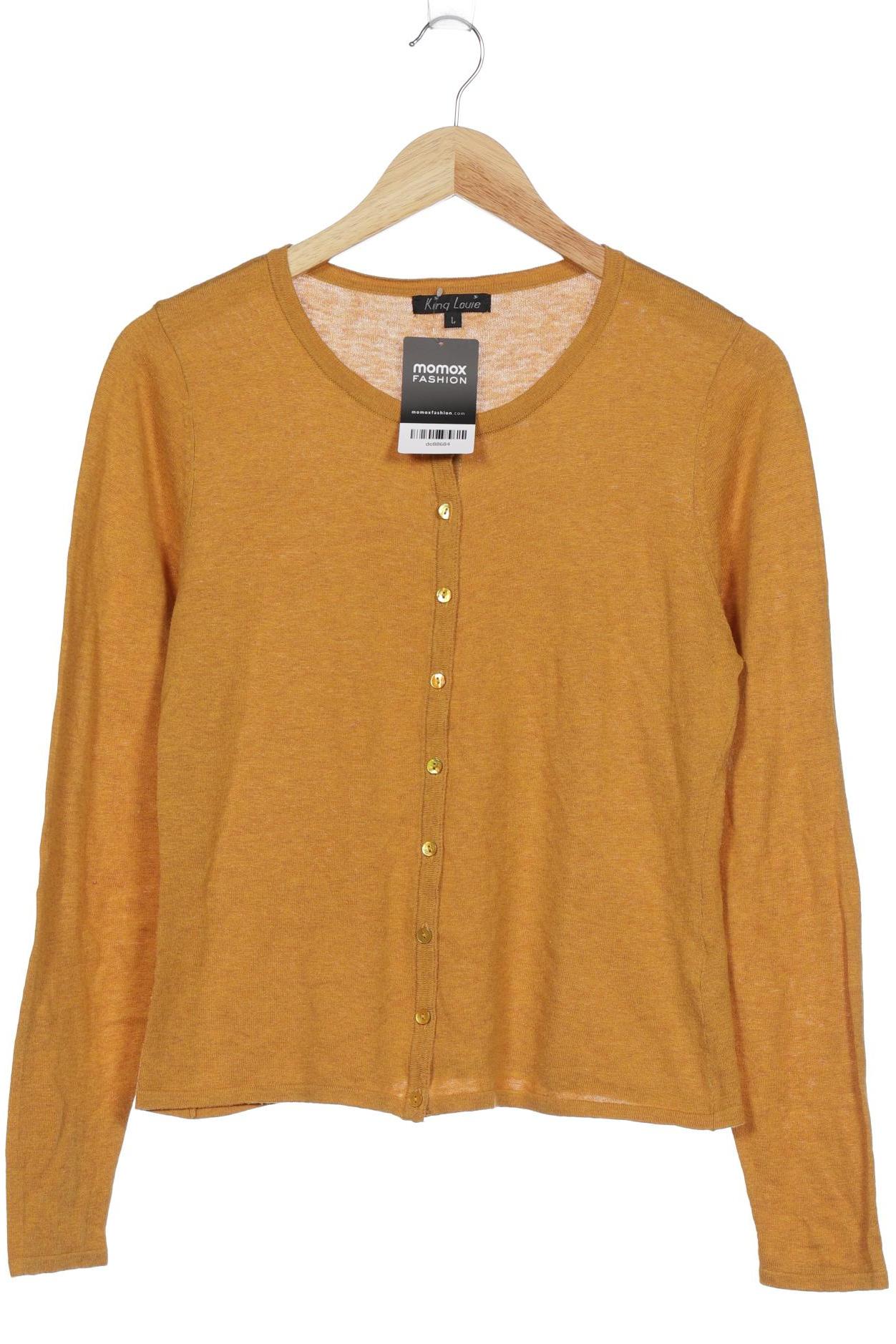

King Louie Damen Strickjacke, orange, Gr. 42