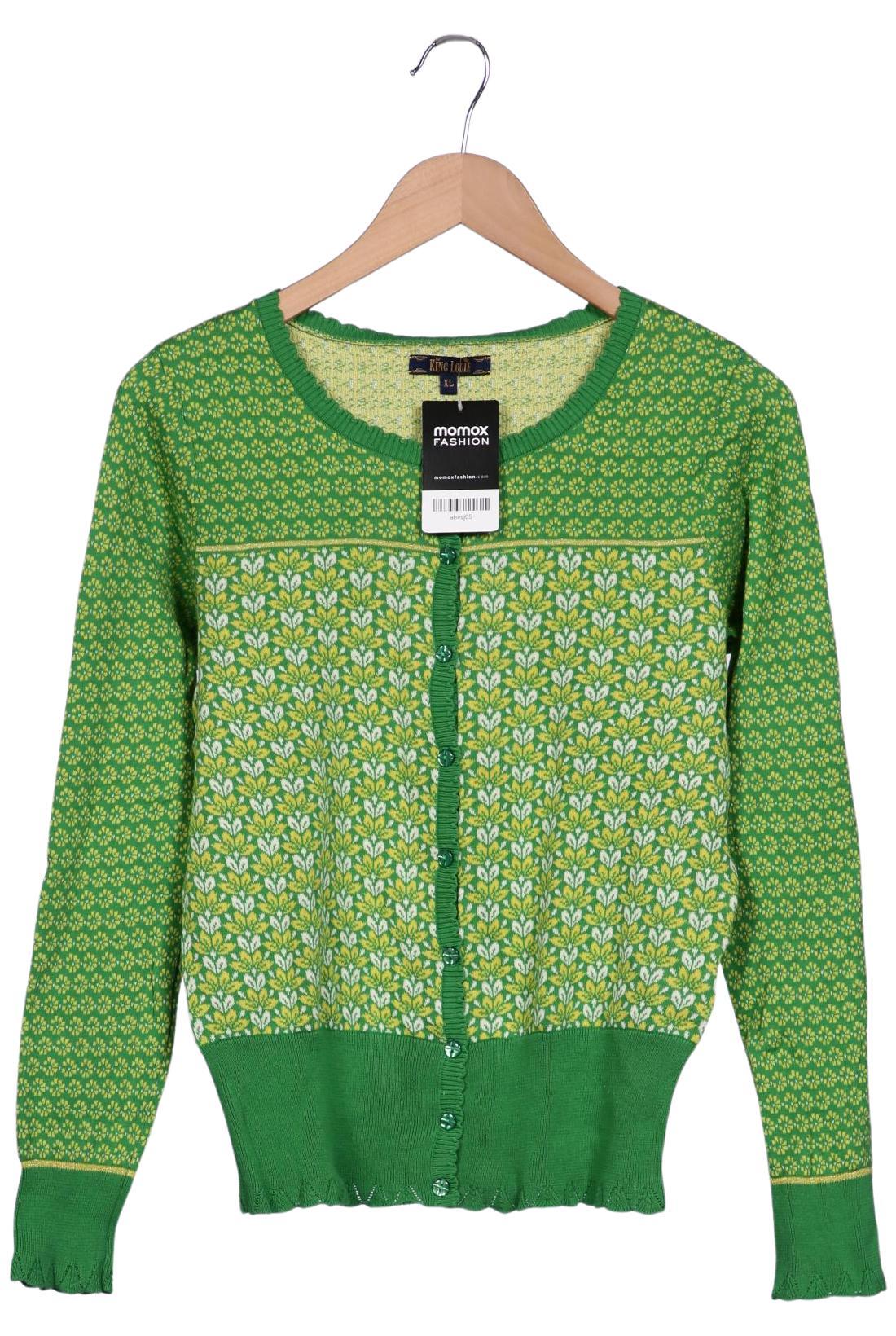 

King Louie Damen Strickjacke, grün, Gr. 44