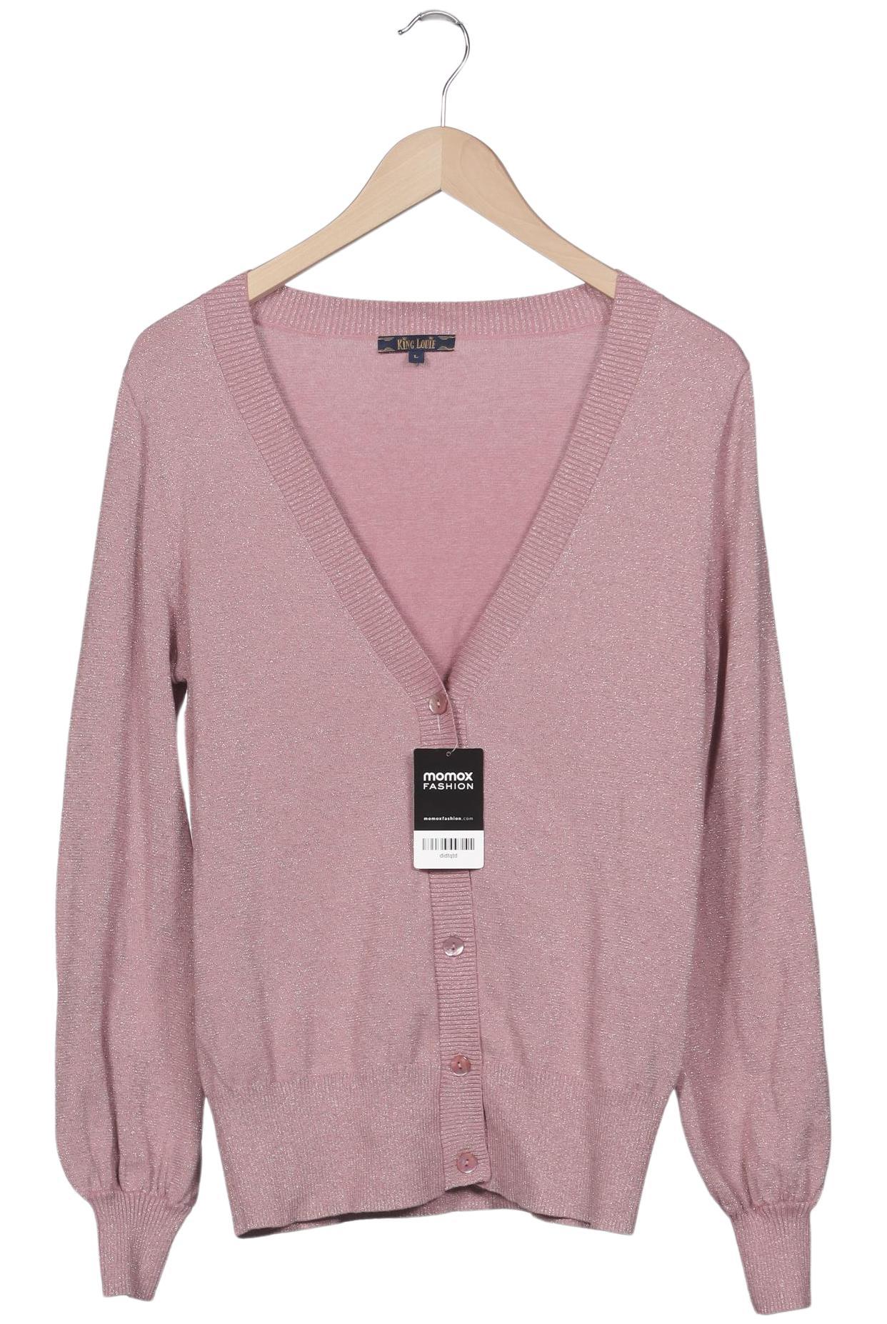 

King Louie Damen Strickjacke, pink, Gr. 42