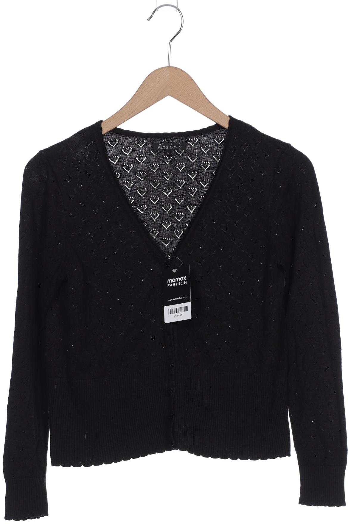 

King Louie Damen Strickjacke, schwarz, Gr. 42