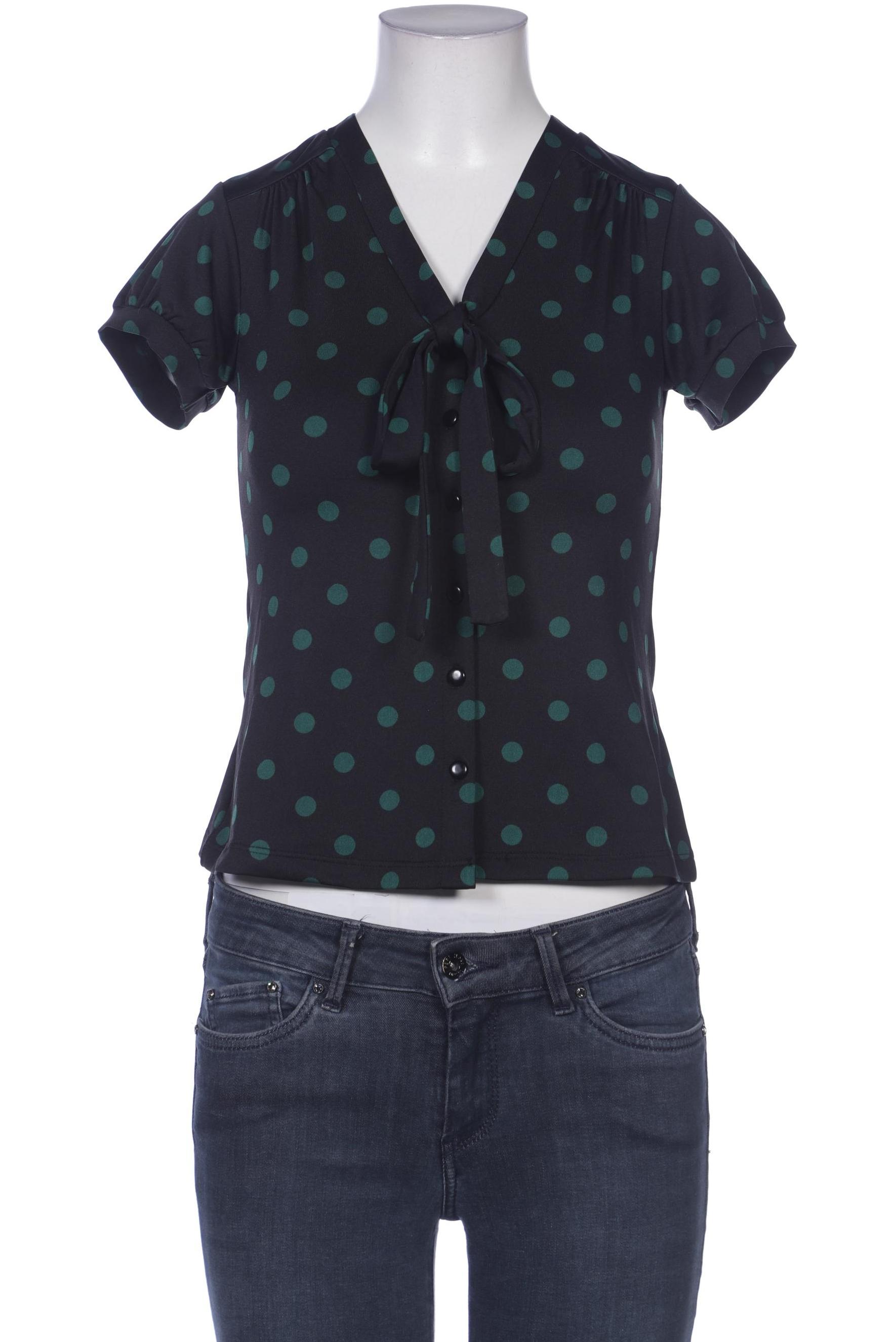 

King Louie Damen Bluse, schwarz, Gr. 34