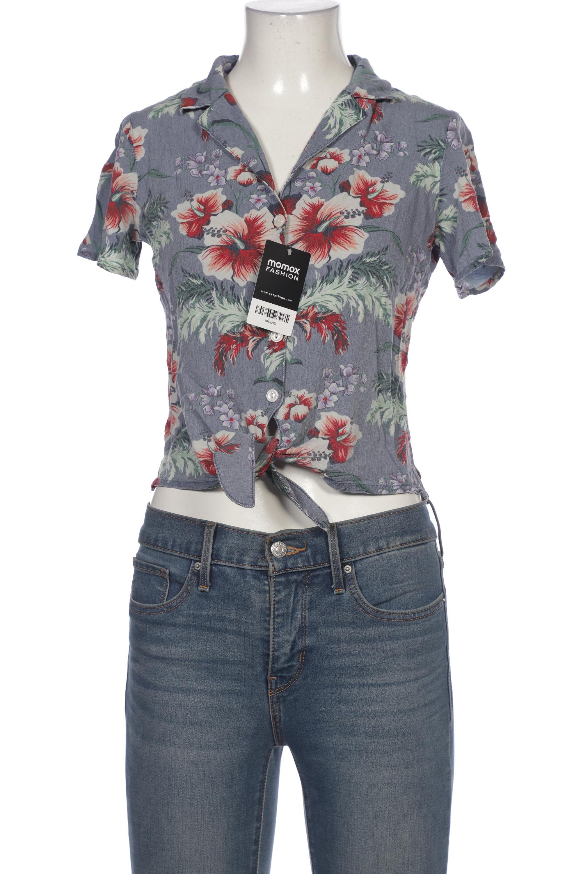 

King Louie Damen Bluse, blau, Gr. 38