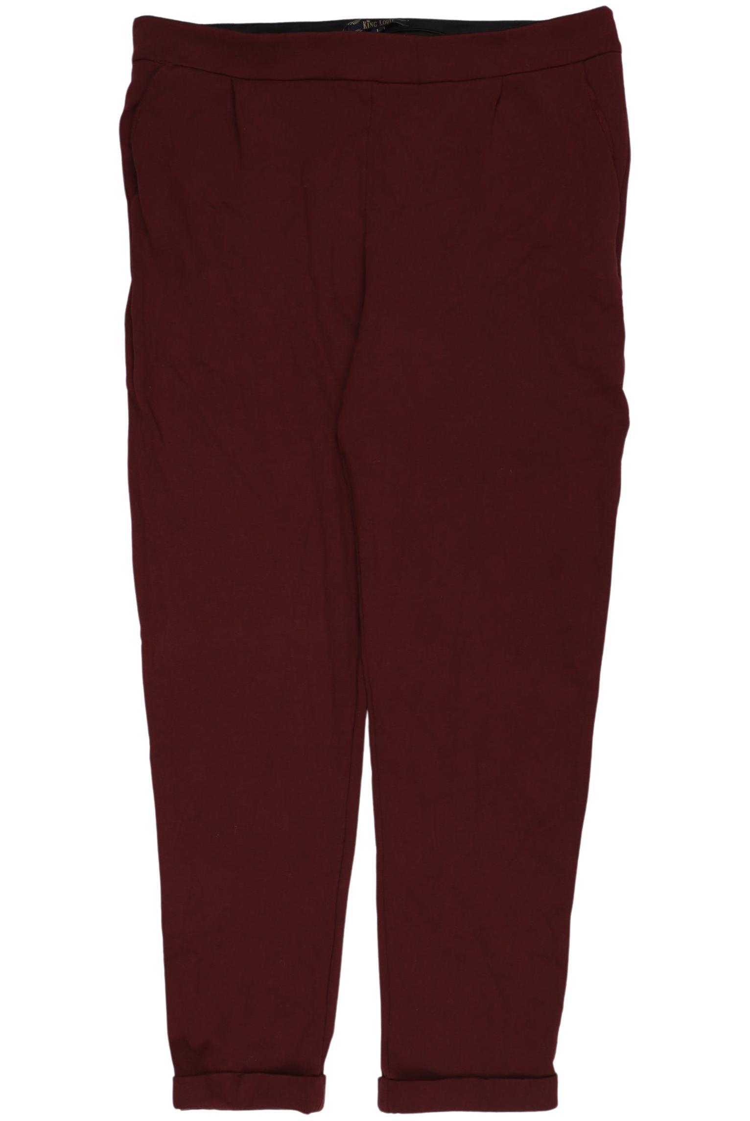 

King Louie Damen Stoffhose, bordeaux, Gr. 0