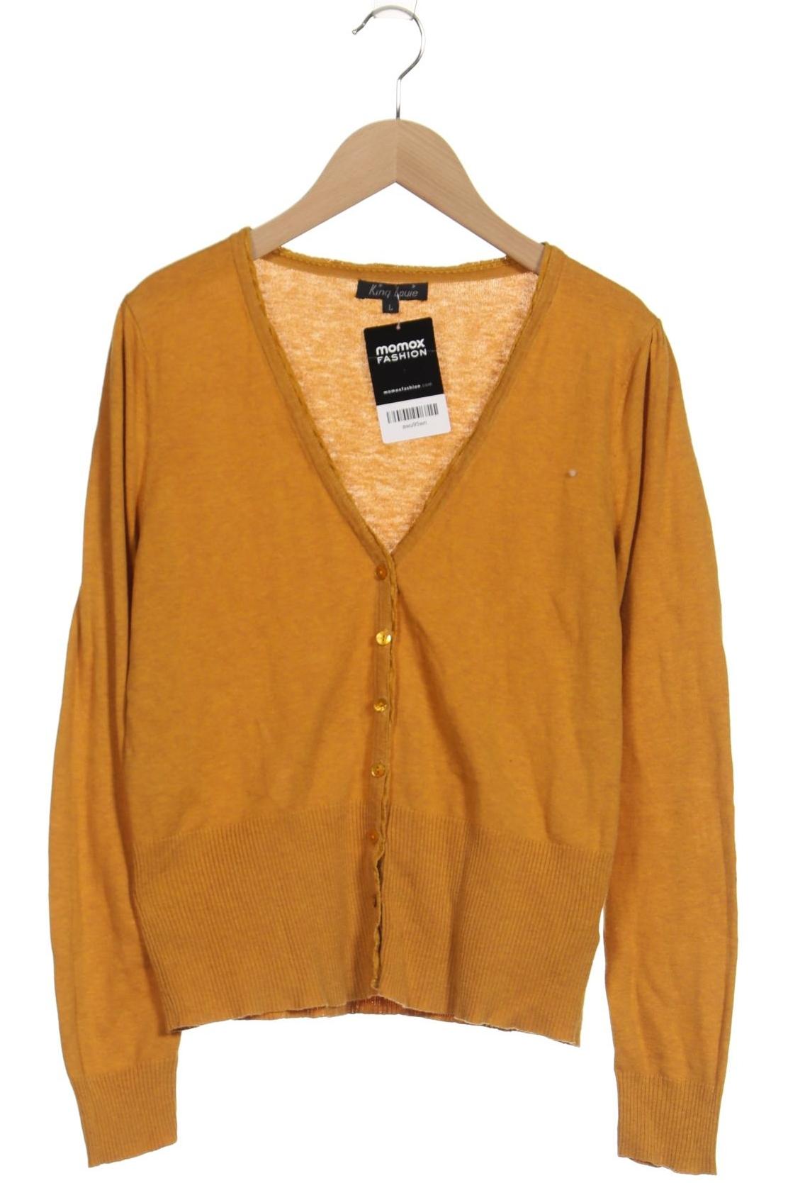 

King Louie Damen Strickjacke, orange, Gr. 42