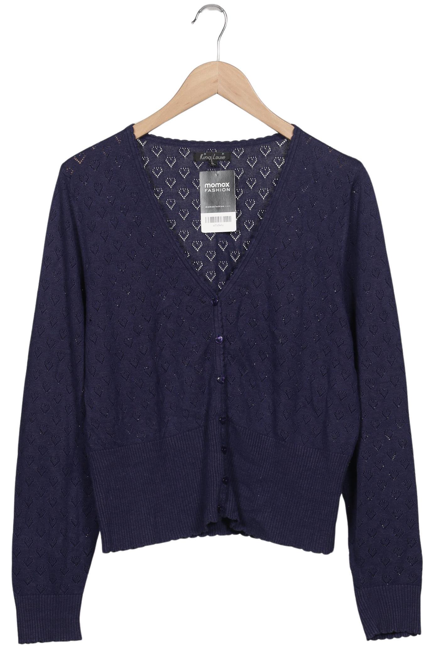 

King Louie Damen Strickjacke, marineblau, Gr. 44