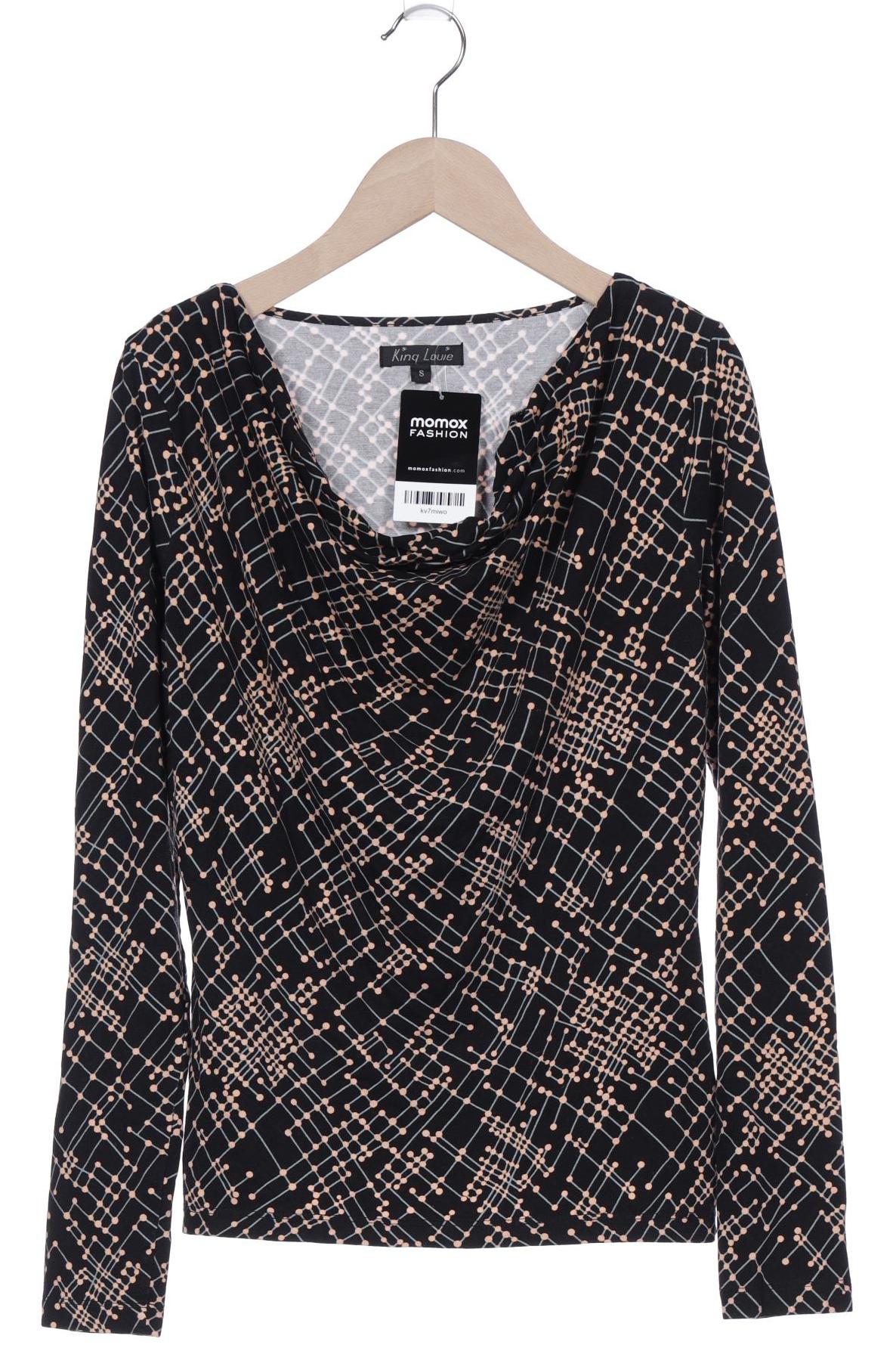 

King Louie Damen Langarmshirt, schwarz, Gr. 36