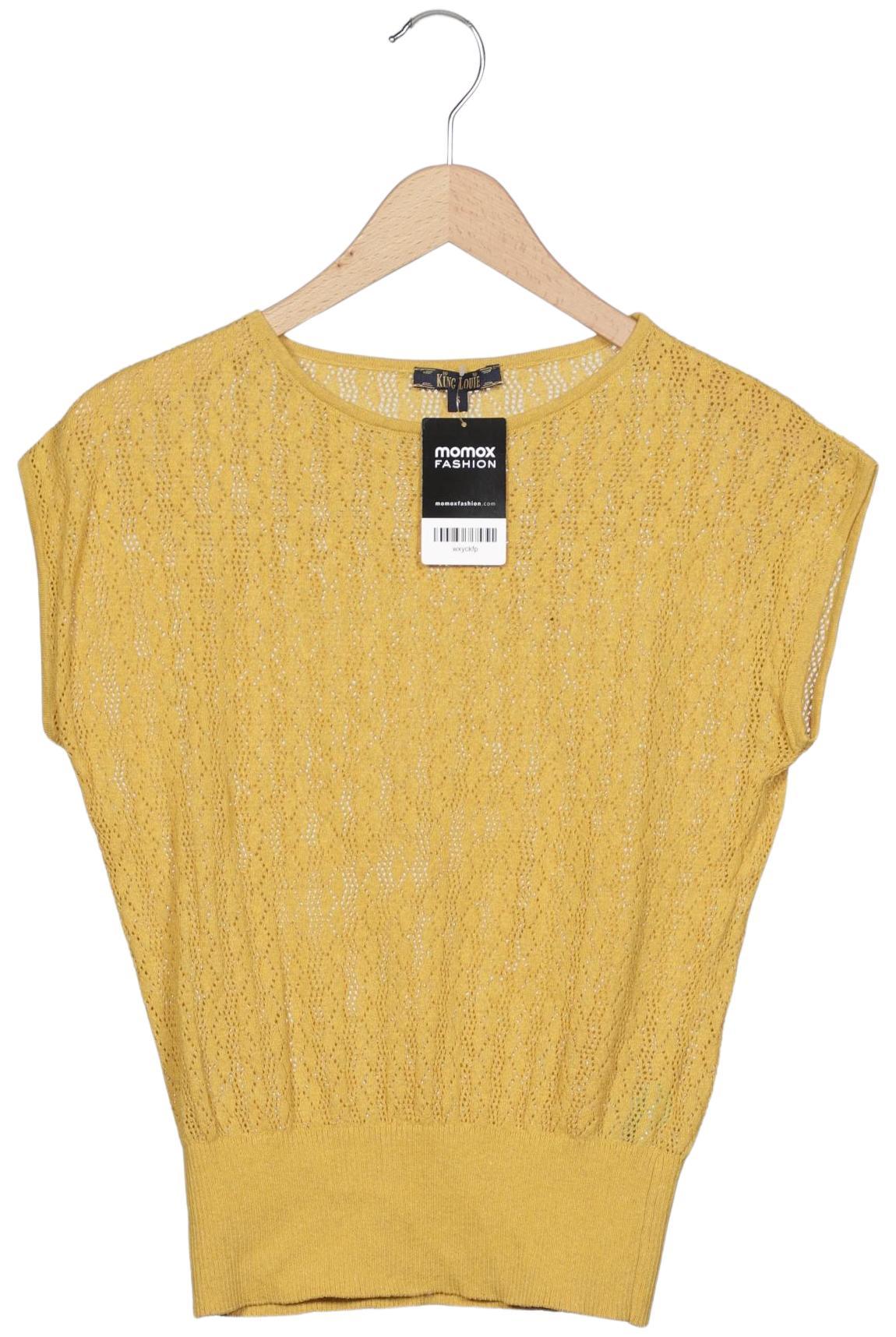 

King Louie Damen Pullover, gelb, Gr. 36