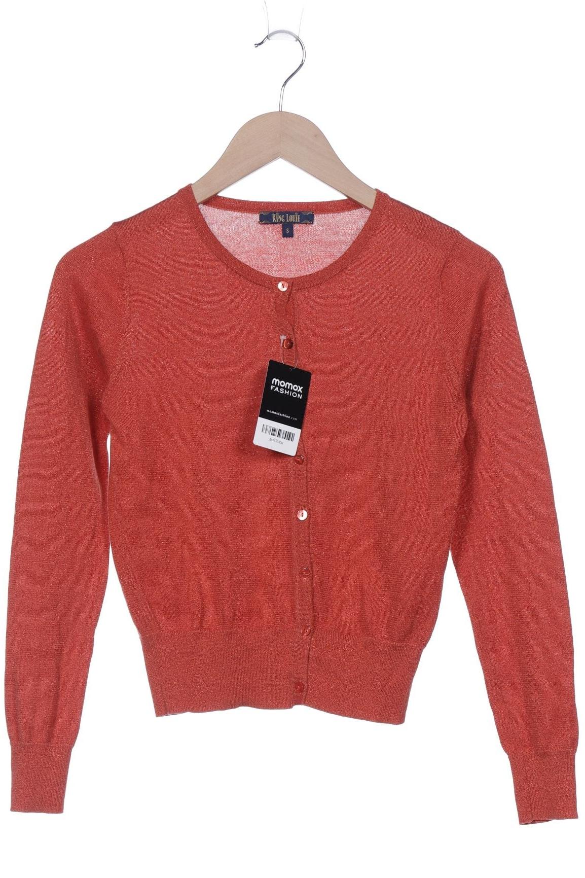 

King Louie Damen Strickjacke, orange, Gr. 36