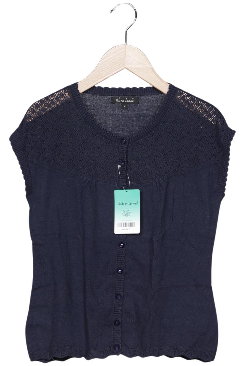 

King Louie Damen Strickjacke, marineblau, Gr. 38