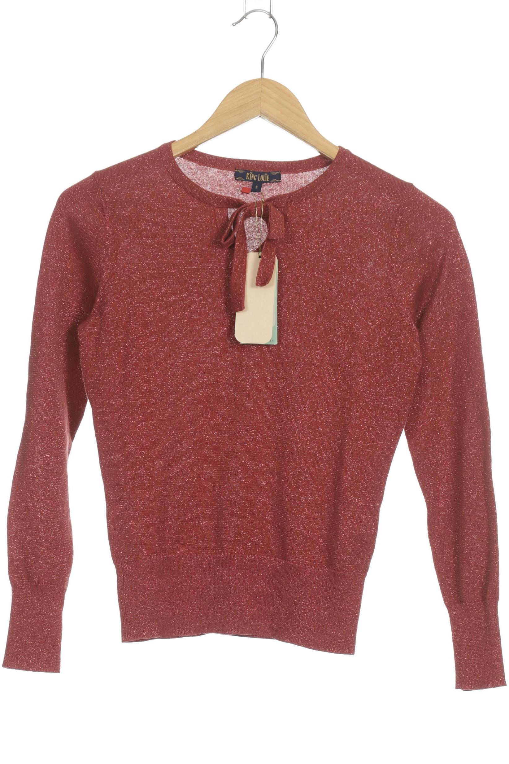 

King Louie Damen Pullover, rot, Gr. 36