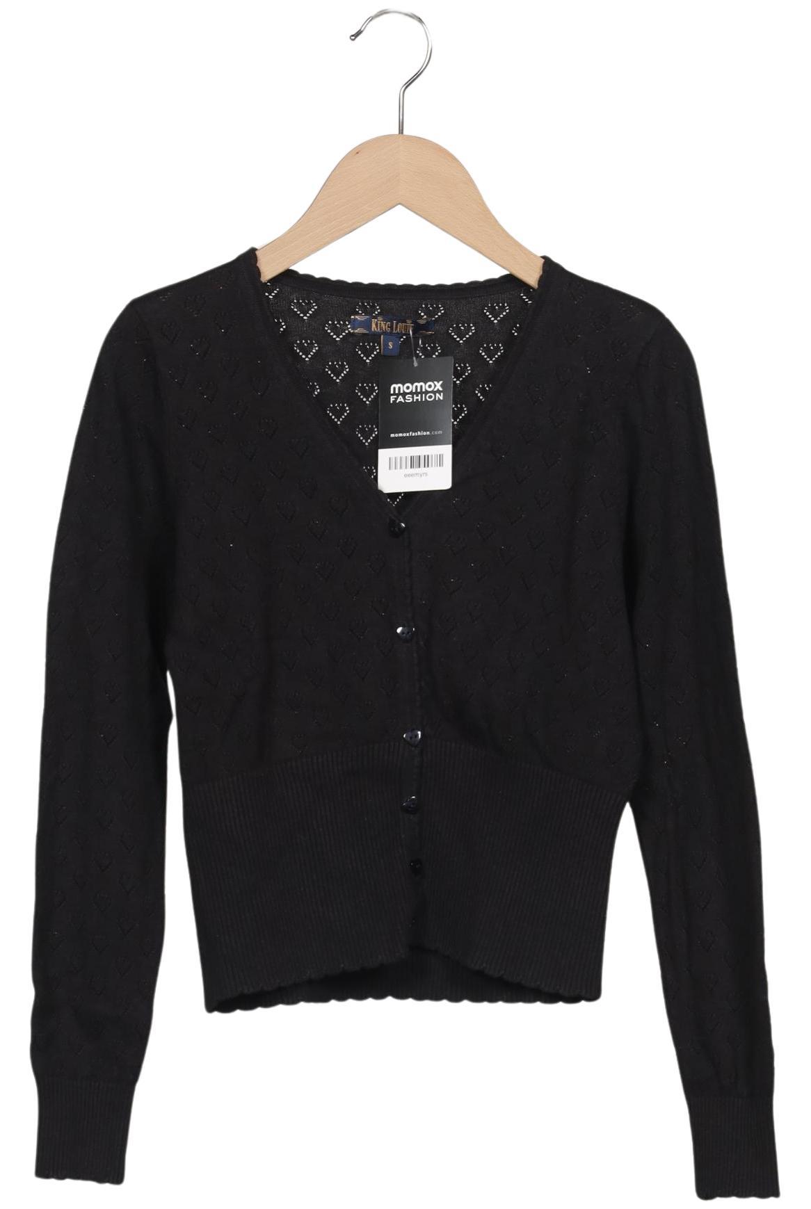 

King Louie Damen Strickjacke, schwarz, Gr. 36