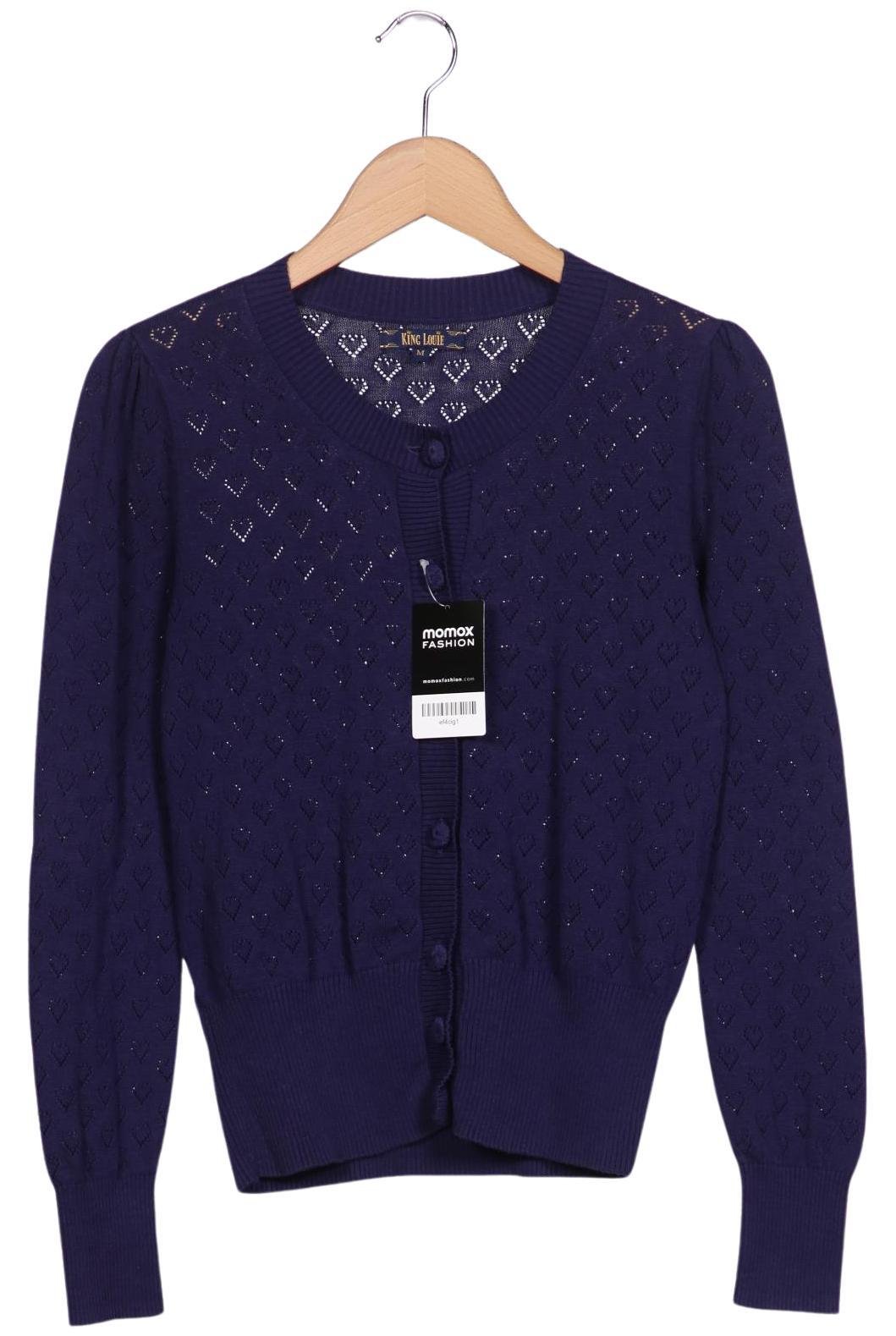 

King Louie Damen Strickjacke, marineblau, Gr. 38