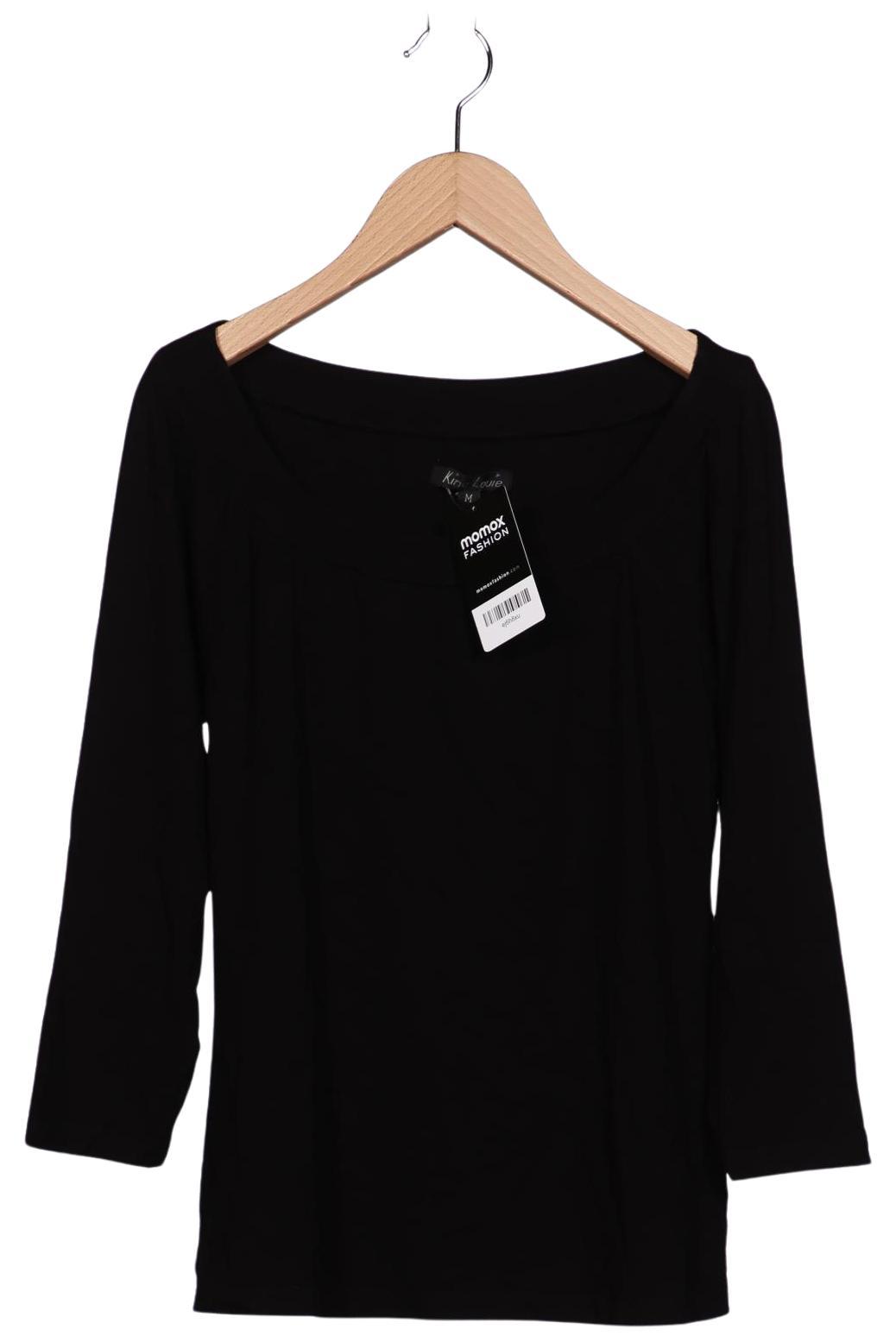 

King Louie Damen Langarmshirt, schwarz, Gr. 38
