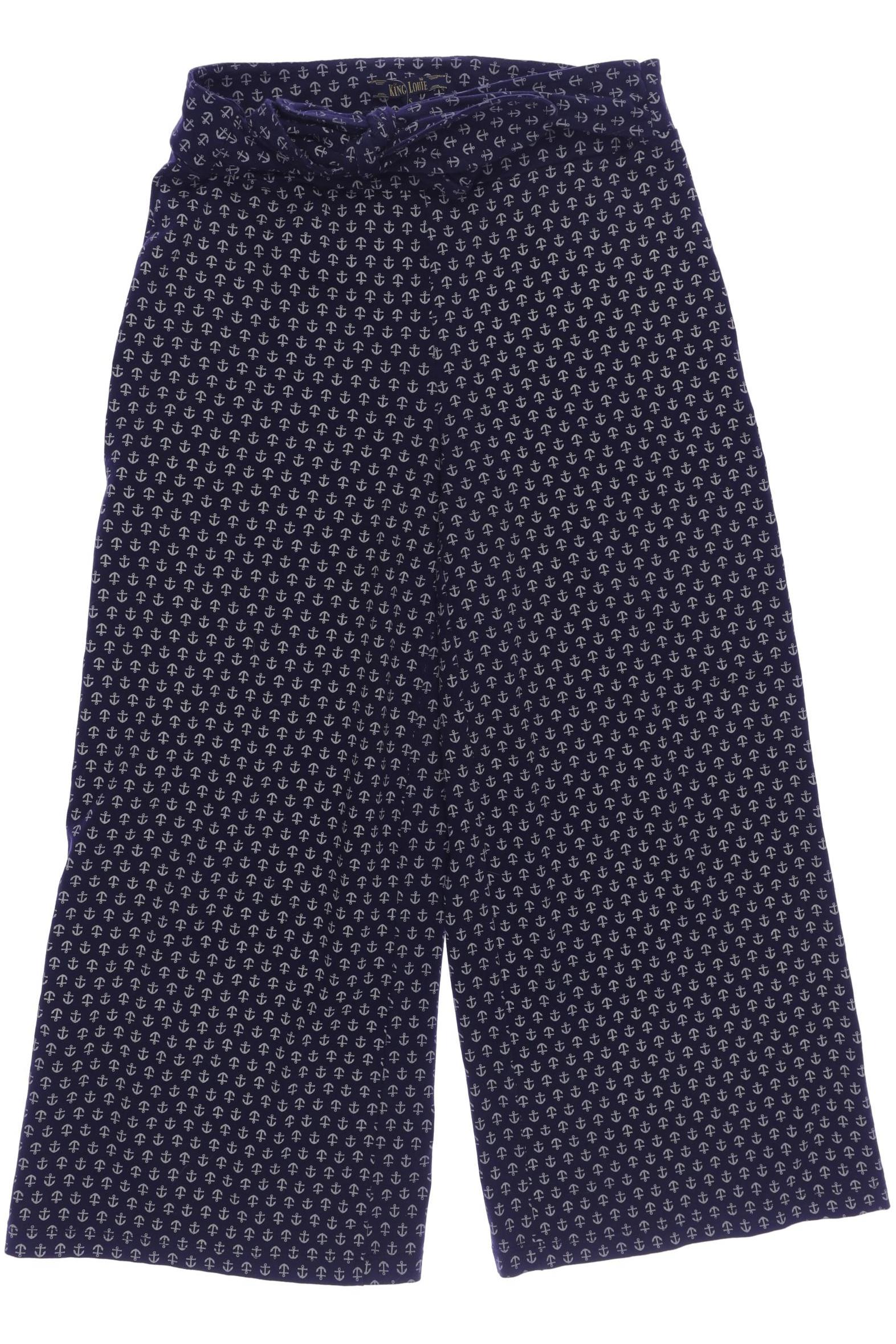 

King Louie Damen Stoffhose, marineblau, Gr. 0