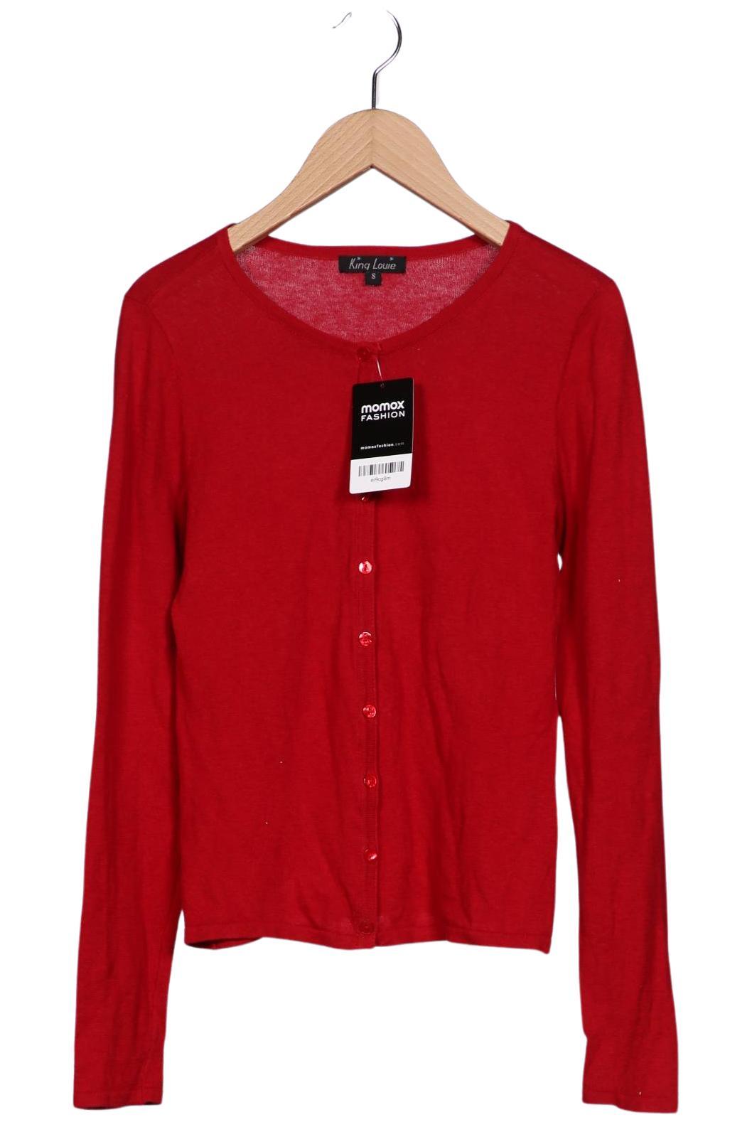 

King Louie Damen Strickjacke, rot, Gr. 36