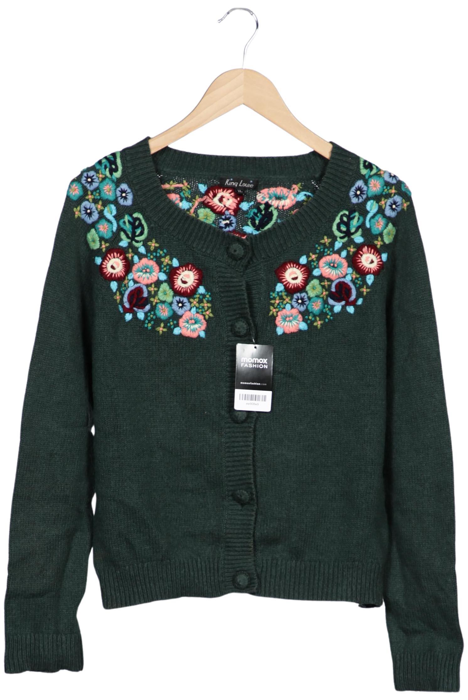 

King Louie Damen Strickjacke, grün, Gr. 44