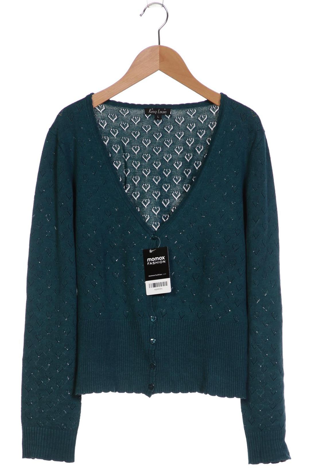 

King Louie Damen Strickjacke, grün, Gr. 42